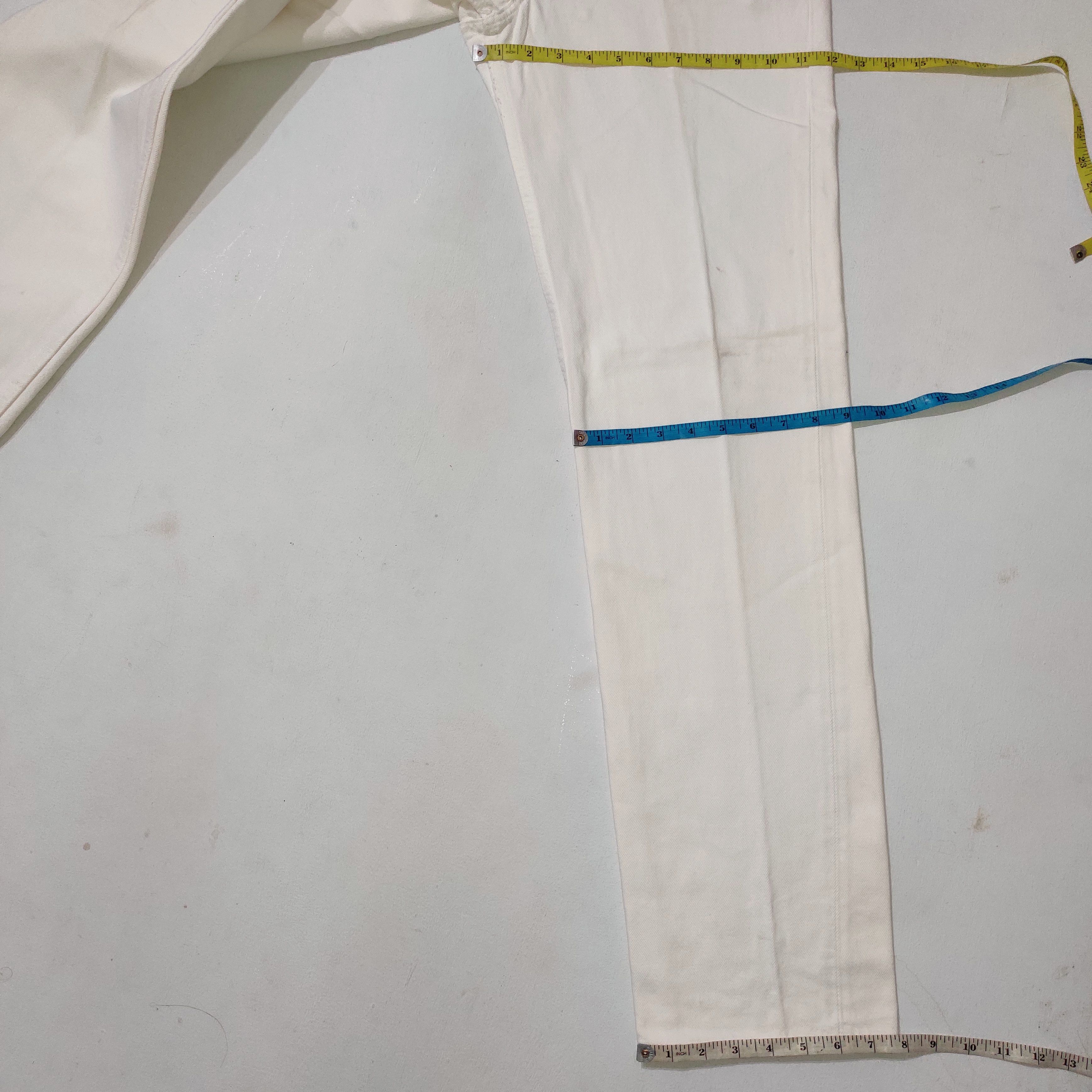 Levi's Vintage Levis 501 White Denim Jeans Made in USA Size US 32 / EU 48 - 20 Thumbnail