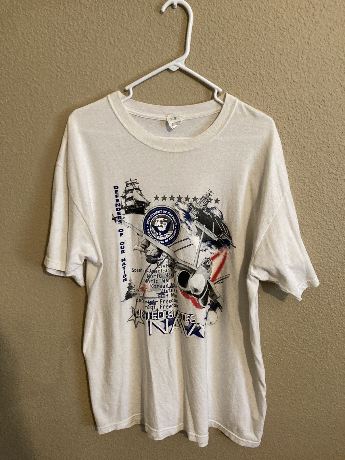 Vintage Vintage Military “Defenders of Our Nation” 2003 Shirt Size US XL / EU 56 / 4 - 1 Thumbnail