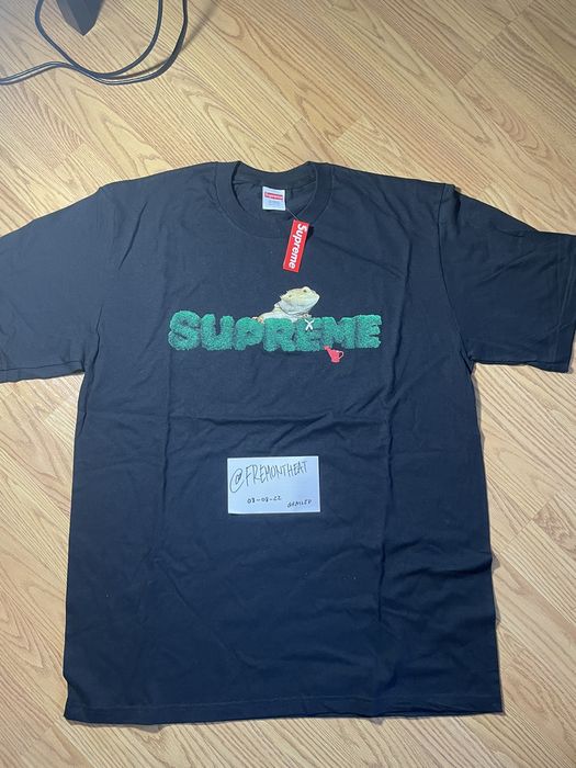 Supreme Supreme Lizard Tee Black size Large | Grailed