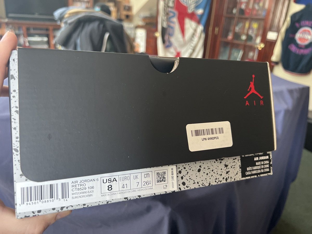 Jordan Brand Jordan retro 6 carmine 2020 Size US 8 / EU 41 - 8 Thumbnail