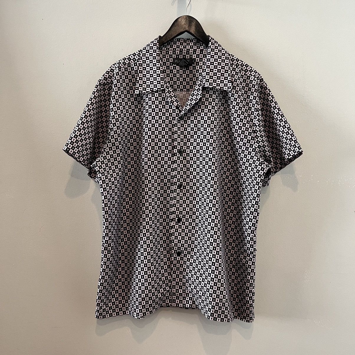 Playboy Checkered Camp Collar Shirt Grailed