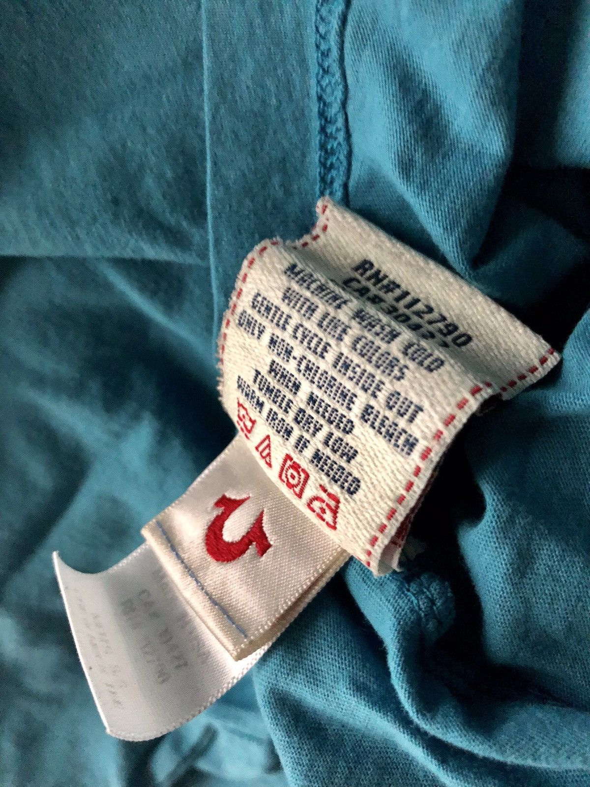 True Religion TRUE RELIGION 🇺🇸 AQUA BLUE 35 LOGO T SHIRT VINTAGE XXL VGC Size US XXL / EU 58 / 5 - 6 Thumbnail