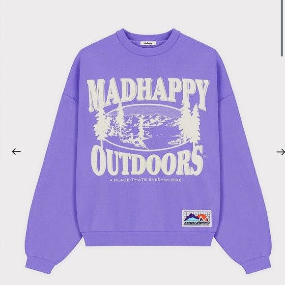 Madhappy Madhappy Outdoors Purple Crewneck | Grailed