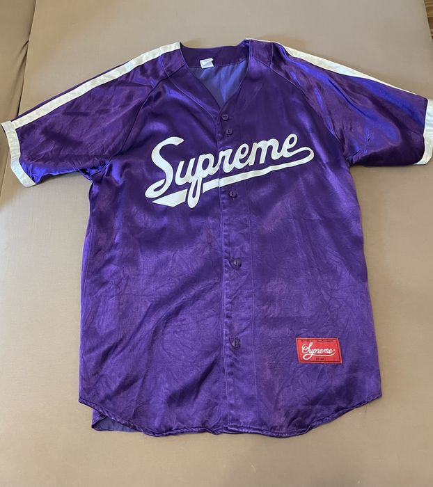Supreme FW22 Denim Baseball Jersey Denim Size XXL .Sold Out ! With Receipt.
