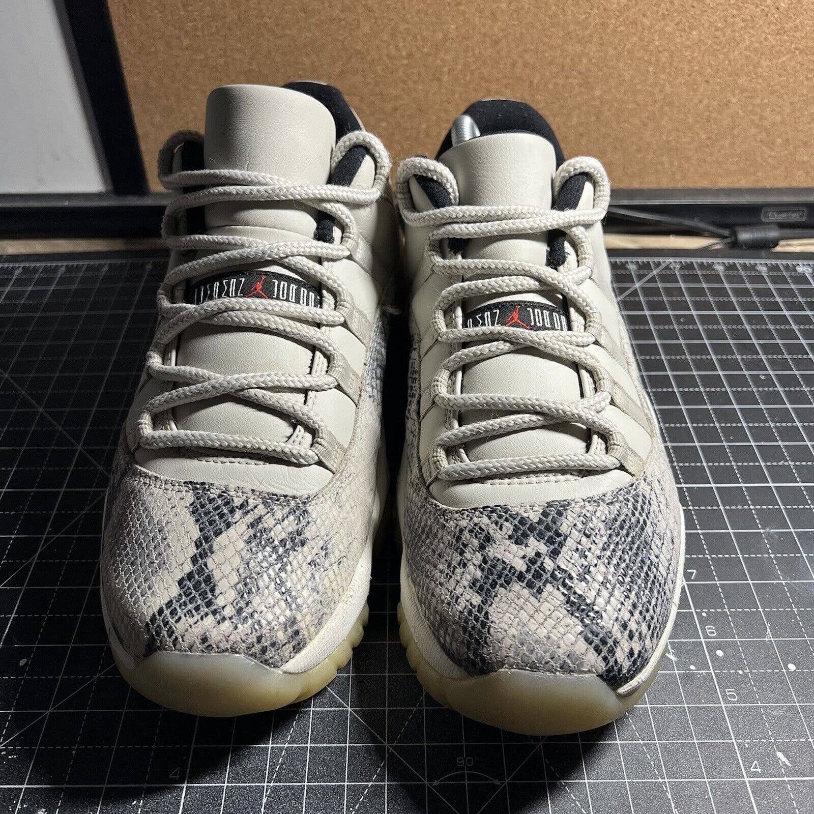 Size 9 Air Jordan 11 Retro Low Light Bone Snakeskin Footwear