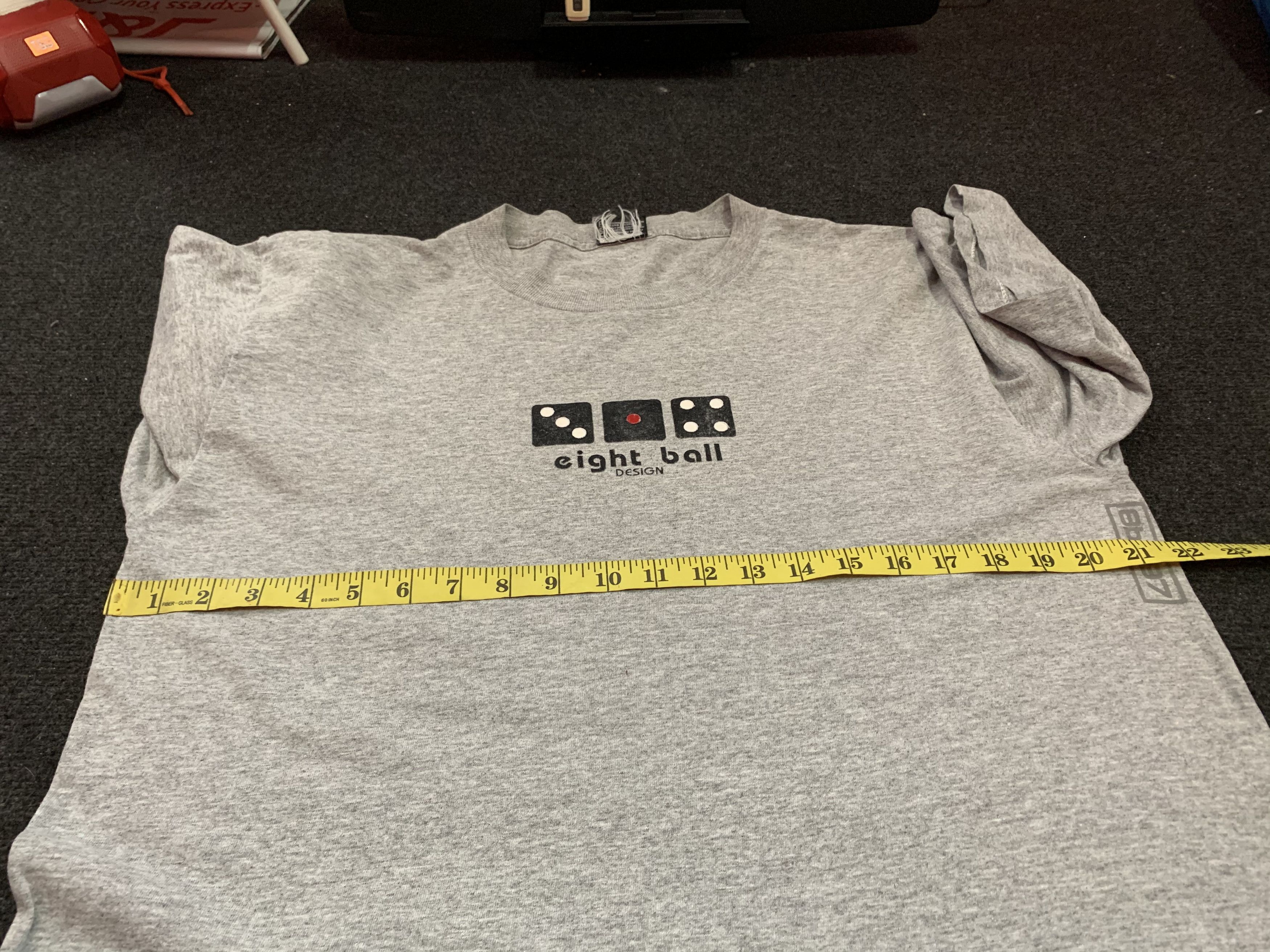 Vintage 🔥Vintage 90s Eight Ball Design Skate Tees Size US L / EU 52-54 / 3 - 10 Thumbnail