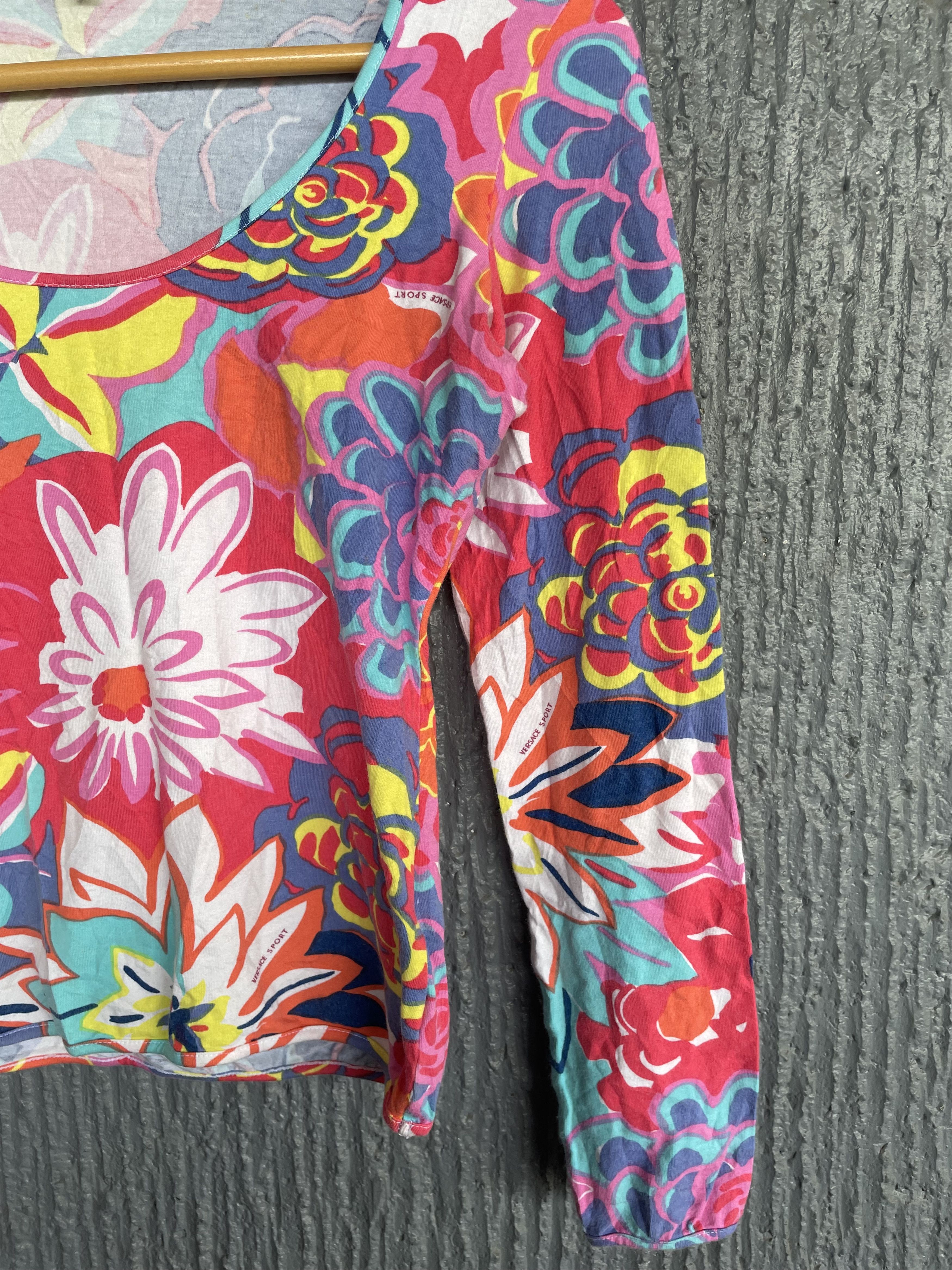 Versace Vintage Flower prints LS Top Size XS / US 0-2 / IT 36-38 - 4 Thumbnail