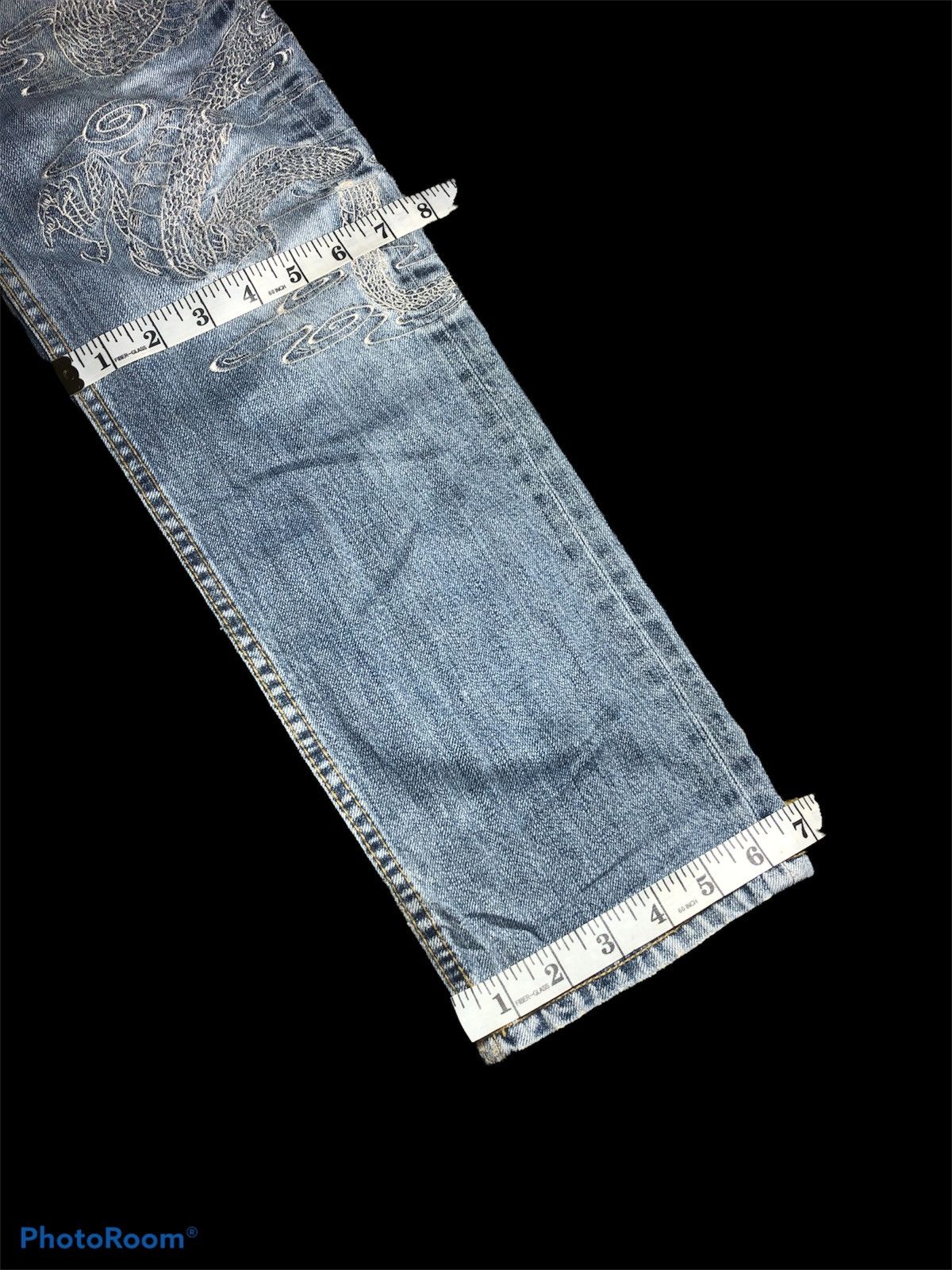 Japanese Brand DRAGON EMBROIDERY DENIM Size US 29 - 8 Thumbnail