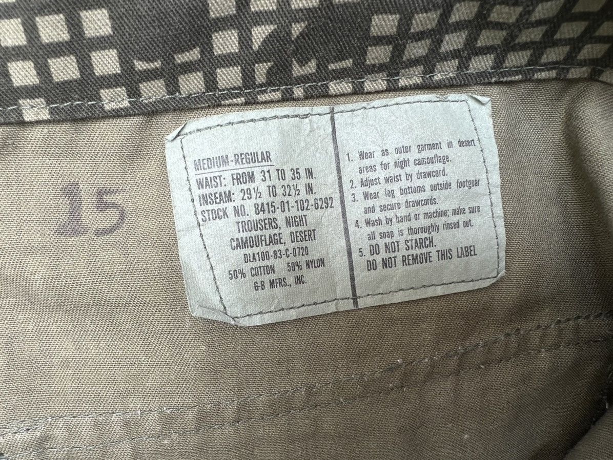 Vintage Vintage 1983 G-B MFRS., INC. Night Camouflage Trouser Size US 34 / EU 50 - 17 Thumbnail
