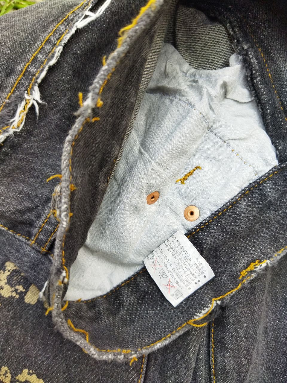 Japanese Brand Japanese Nylaus Japan Bleach Jeans - Size L Size US 32 / EU 48 - 5 Thumbnail