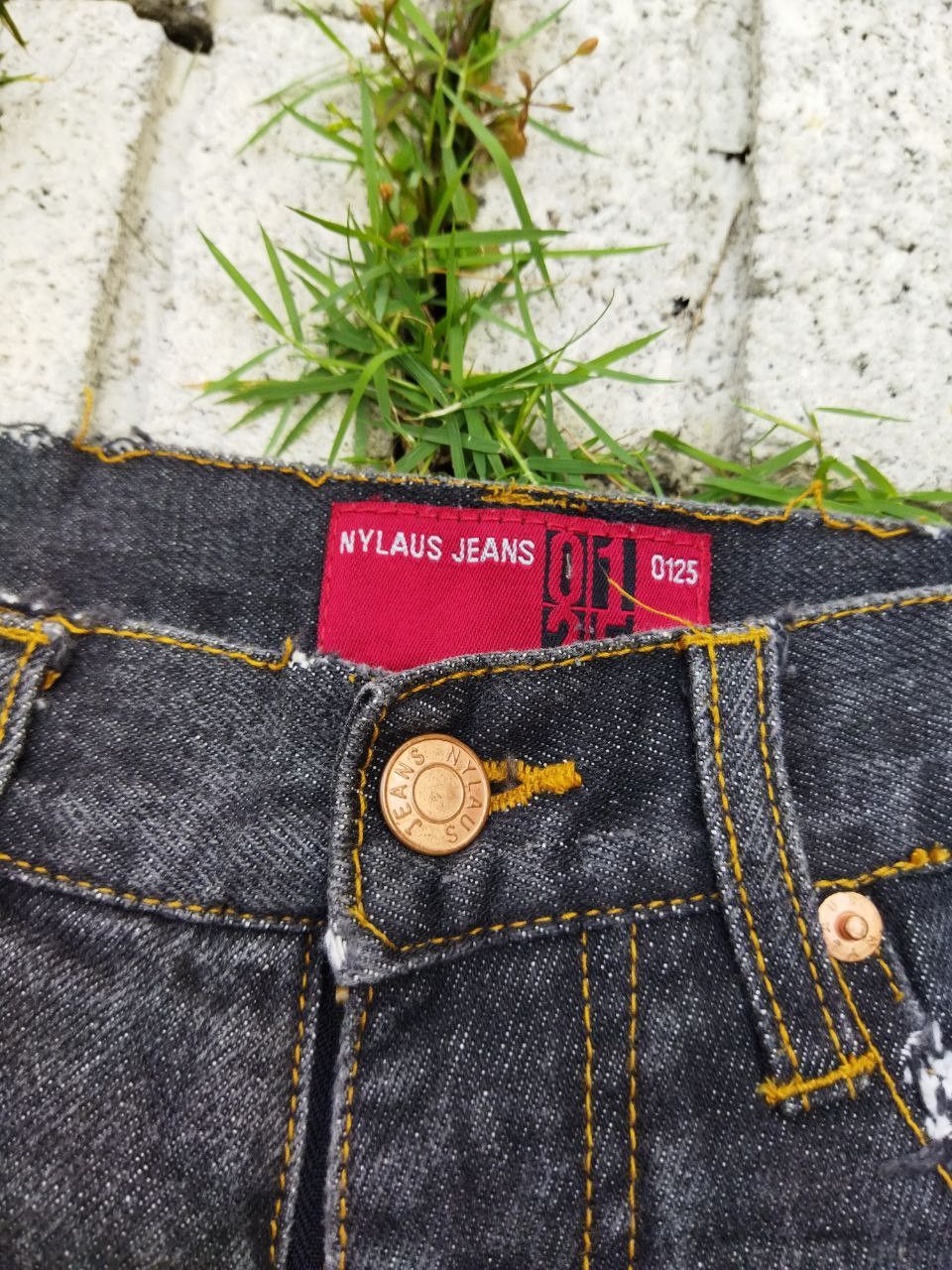 Japanese Brand Japanese Nylaus Japan Bleach Jeans - Size L Size US 32 / EU 48 - 4 Thumbnail