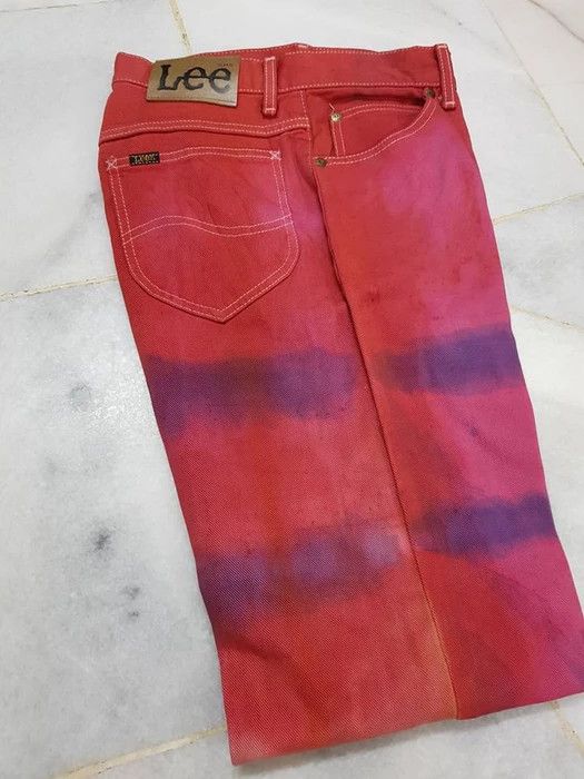 Other LEE WESTERNER TIE DYE DENIM PANTS Size US 28 / EU 44 - 6 Thumbnail
