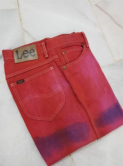 Other LEE WESTERNER TIE DYE DENIM PANTS Size US 28 / EU 44 - 9 Thumbnail