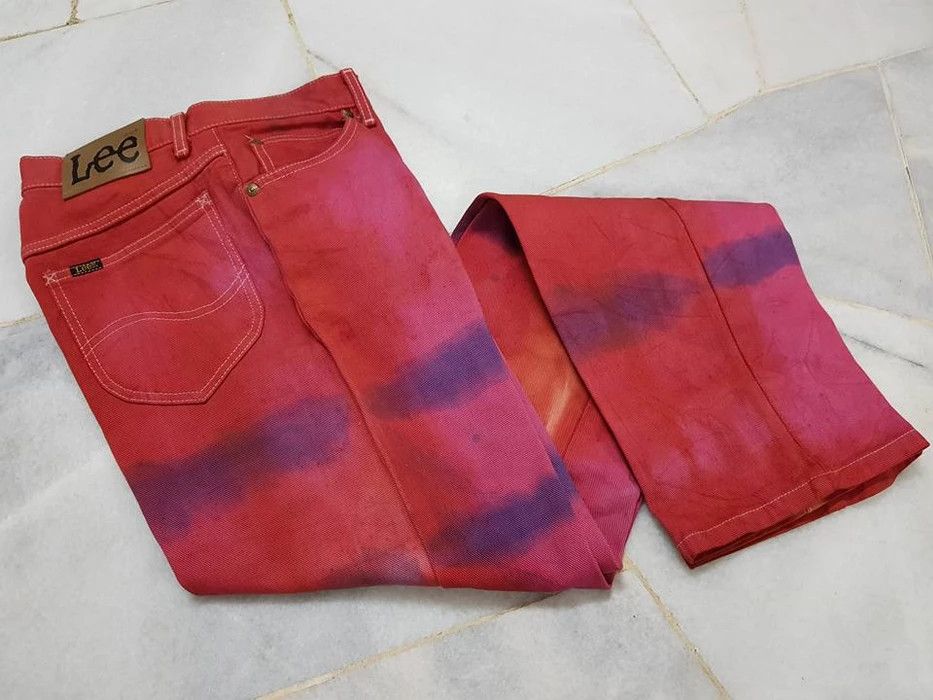 Other LEE WESTERNER TIE DYE DENIM PANTS Size US 28 / EU 44 - 2 Thumbnail