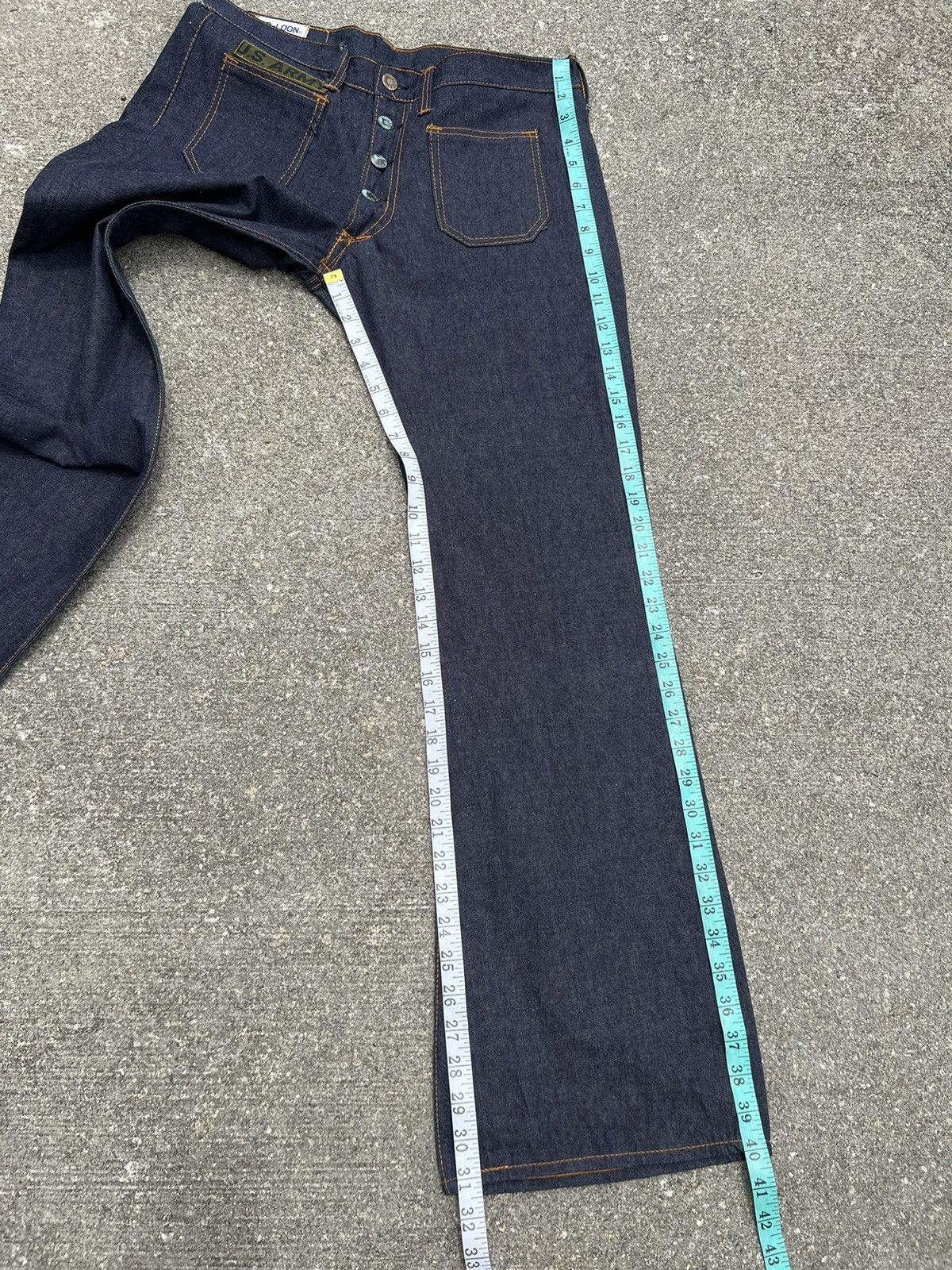 Vintage Vintage 70s BIG - LOON light Denim Super Flare Jeans Size US 31 - 4 Thumbnail