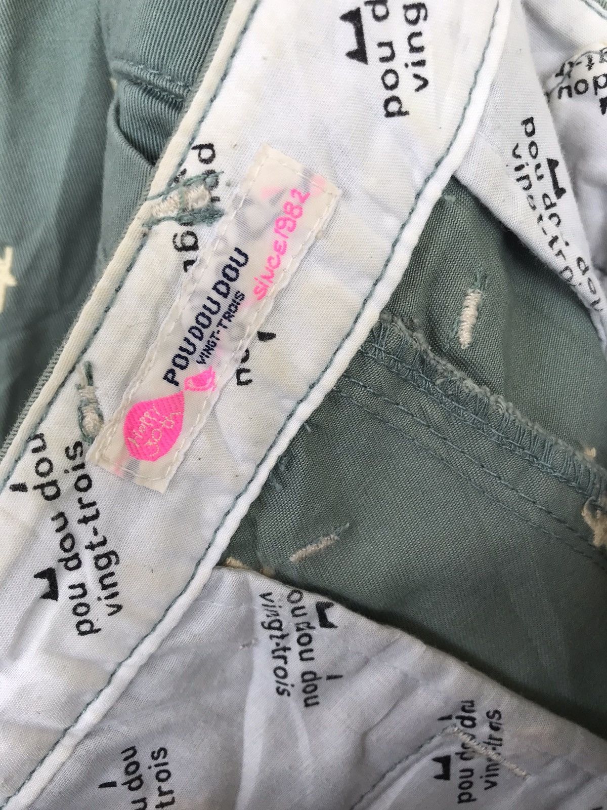 Issey Miyake × Japanese Brand × Vintage Vintage Pou dou dou Overprint Pant Size US 30 / EU 46 - 6 Thumbnail