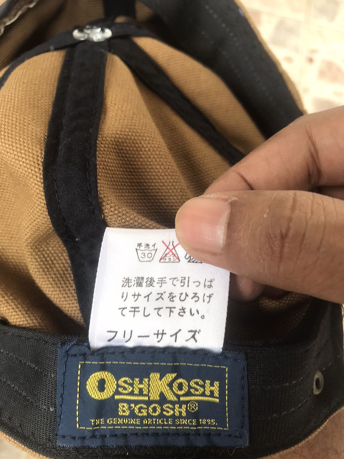 Oshkosh Vintage 90s Oshkosh Canvas Cap Size ONE SIZE - 5 Thumbnail