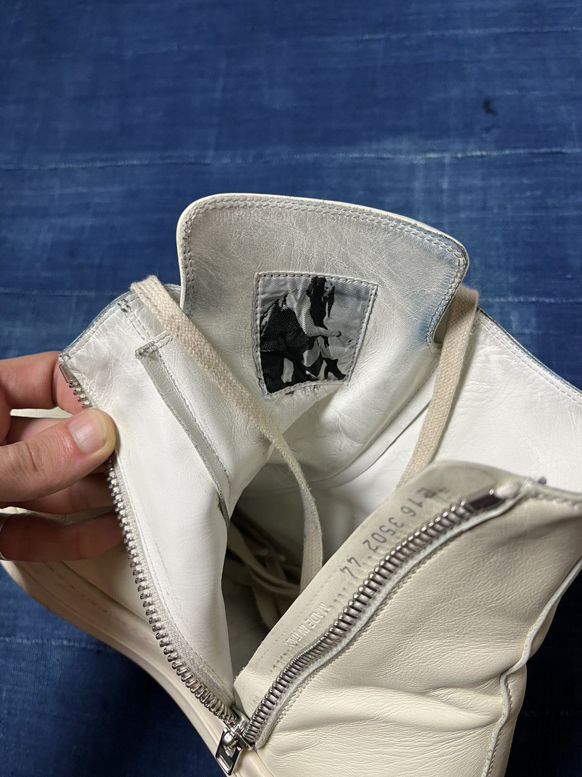 Rick Owens SS16 Mainline Ramones Milk/Milk RARE Size US 11 / EU 44 - 6 Thumbnail