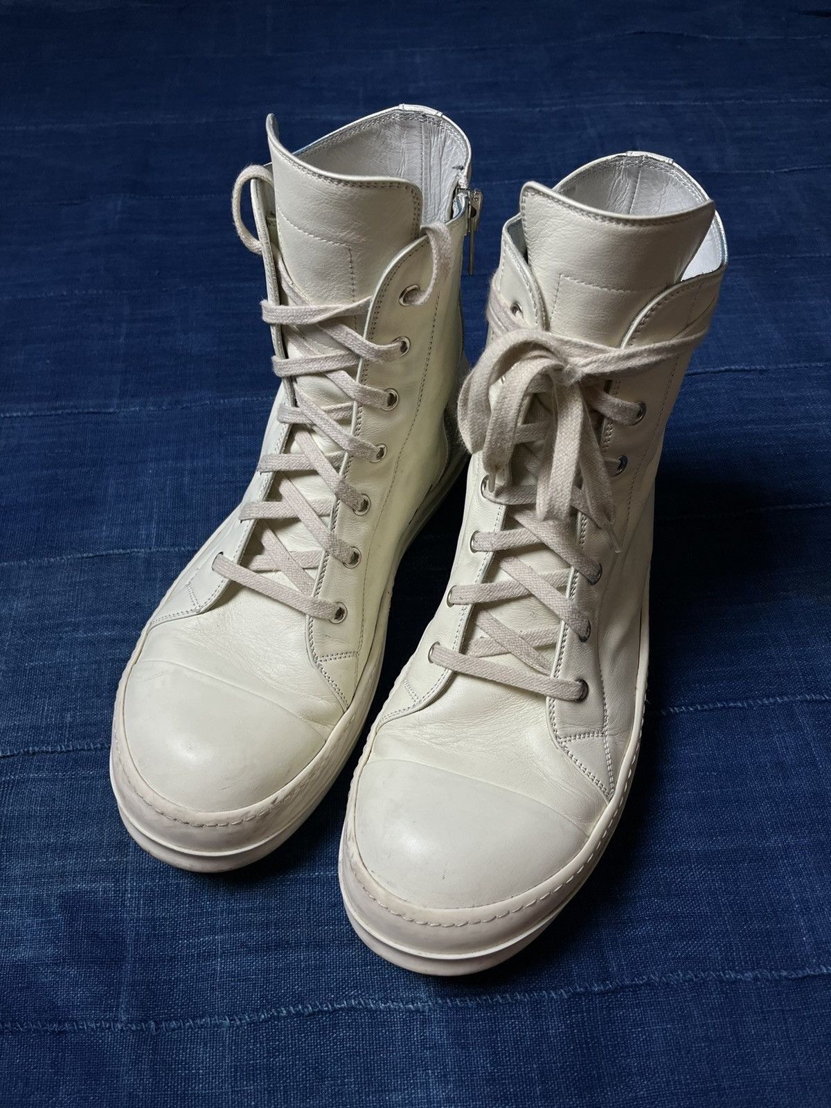 Rick Owens SS16 Mainline Ramones Milk/Milk RARE Size US 11 / EU 44 - 4 Thumbnail