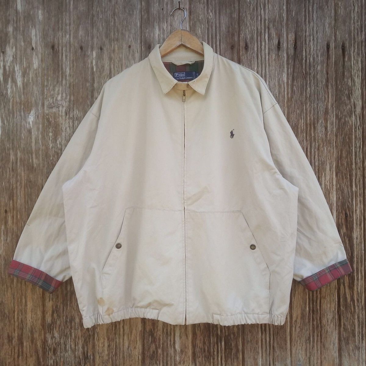 Polo Ralph Lauren × Sports Specialties × Vintage Vintage Polo Small Pony Zipper Inside Plaid Tartan Jacket Size US L / EU 52-54 / 3 - 1 Thumbnail