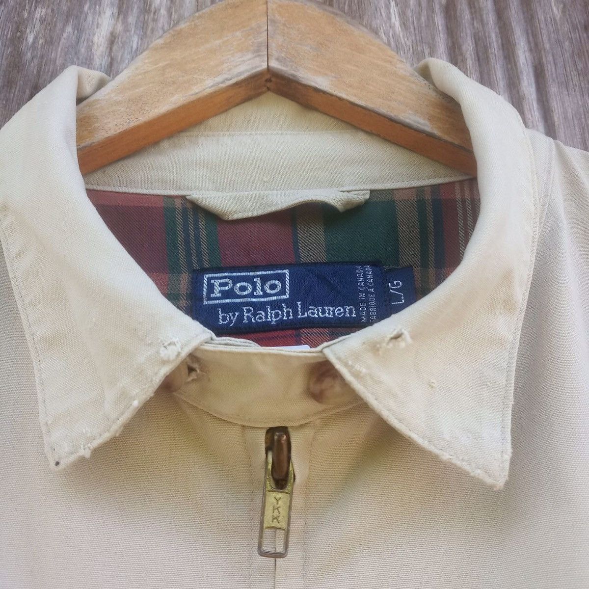 Polo Ralph Lauren × Sports Specialties × Vintage Vintage Polo Small Pony Zipper Inside Plaid Tartan Jacket Size US L / EU 52-54 / 3 - 6 Thumbnail