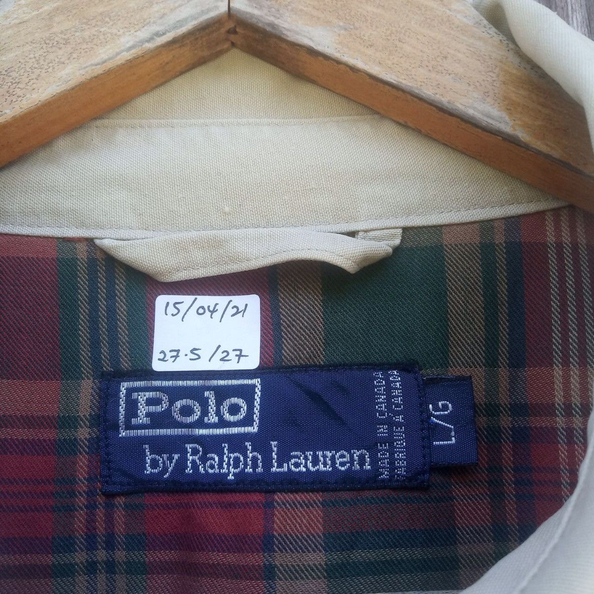 Polo Ralph Lauren × Sports Specialties × Vintage Vintage Polo Small Pony Zipper Inside Plaid Tartan Jacket Size US L / EU 52-54 / 3 - 5 Thumbnail
