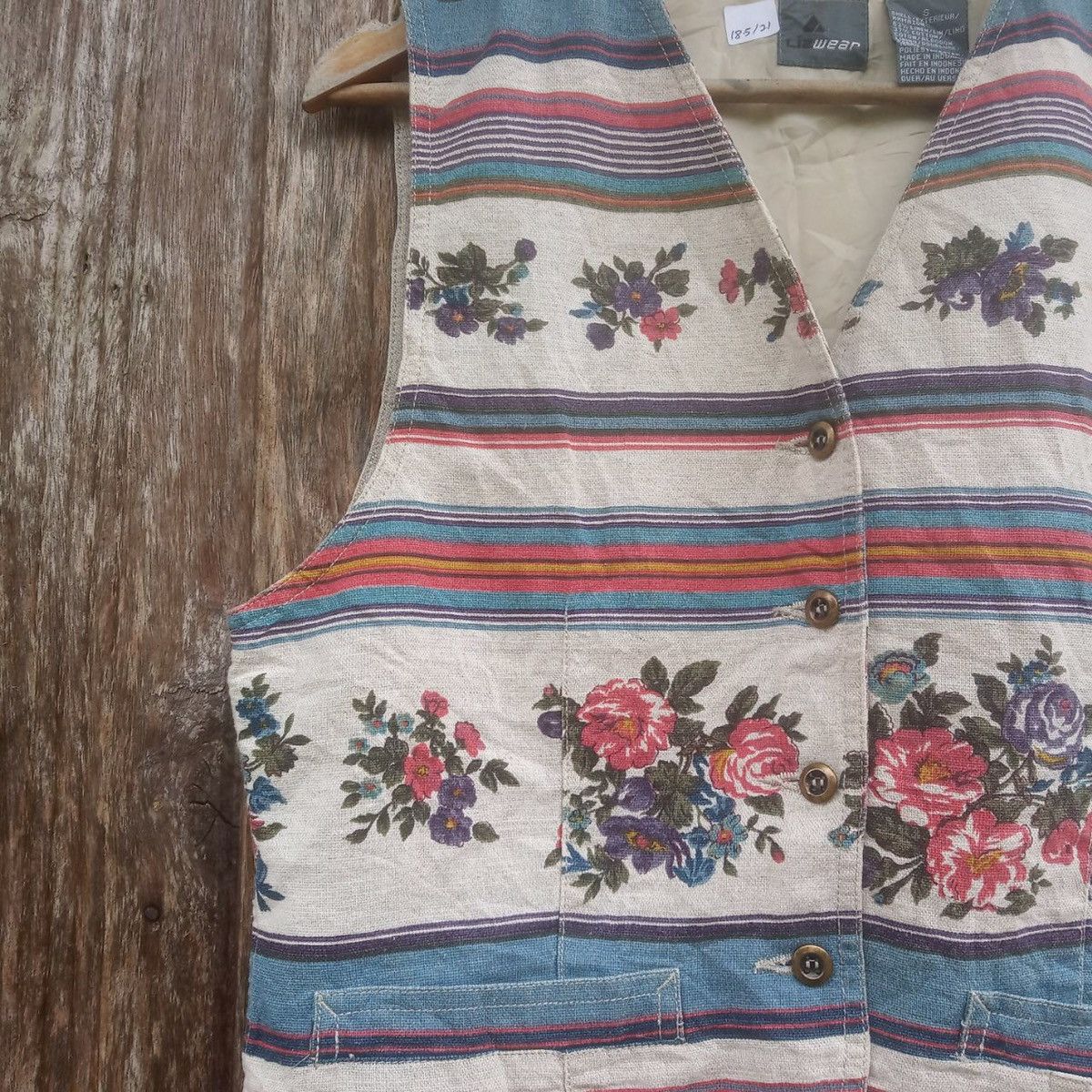 Arts & Science Liz Wear Colourful Motive Navajo Stripes Floral Vest Size US S / EU 44-46 / 1 - 4 Thumbnail