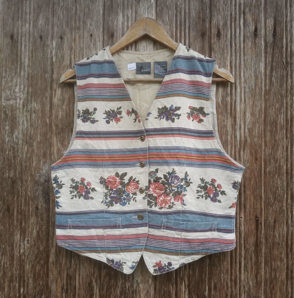 Arts & Science Liz Wear Colourful Motive Navajo Stripes Floral Vest Size US S / EU 44-46 / 1 - 1 Thumbnail