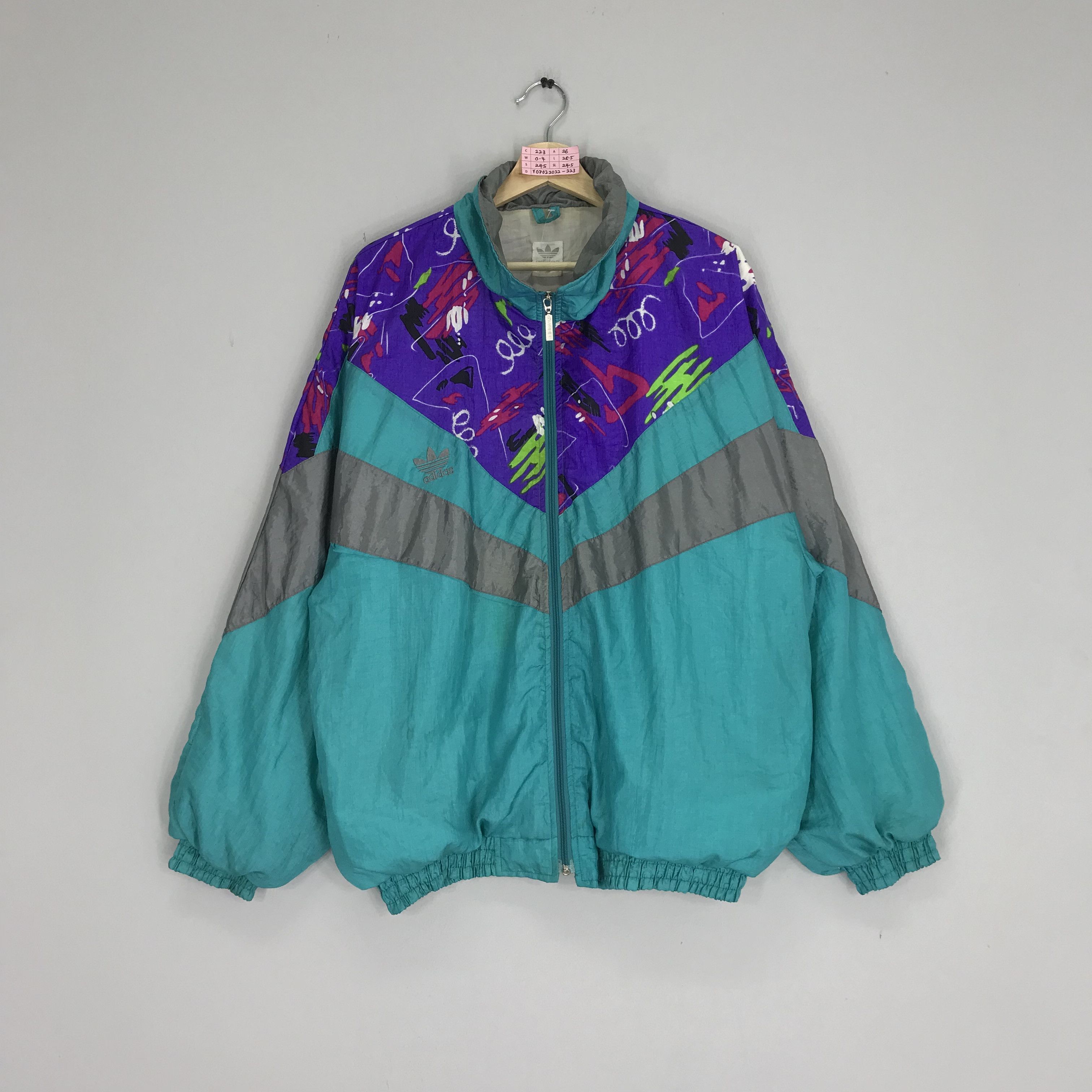 Adidas Windbreaker Multicolour Retro Light Jacket Adidas