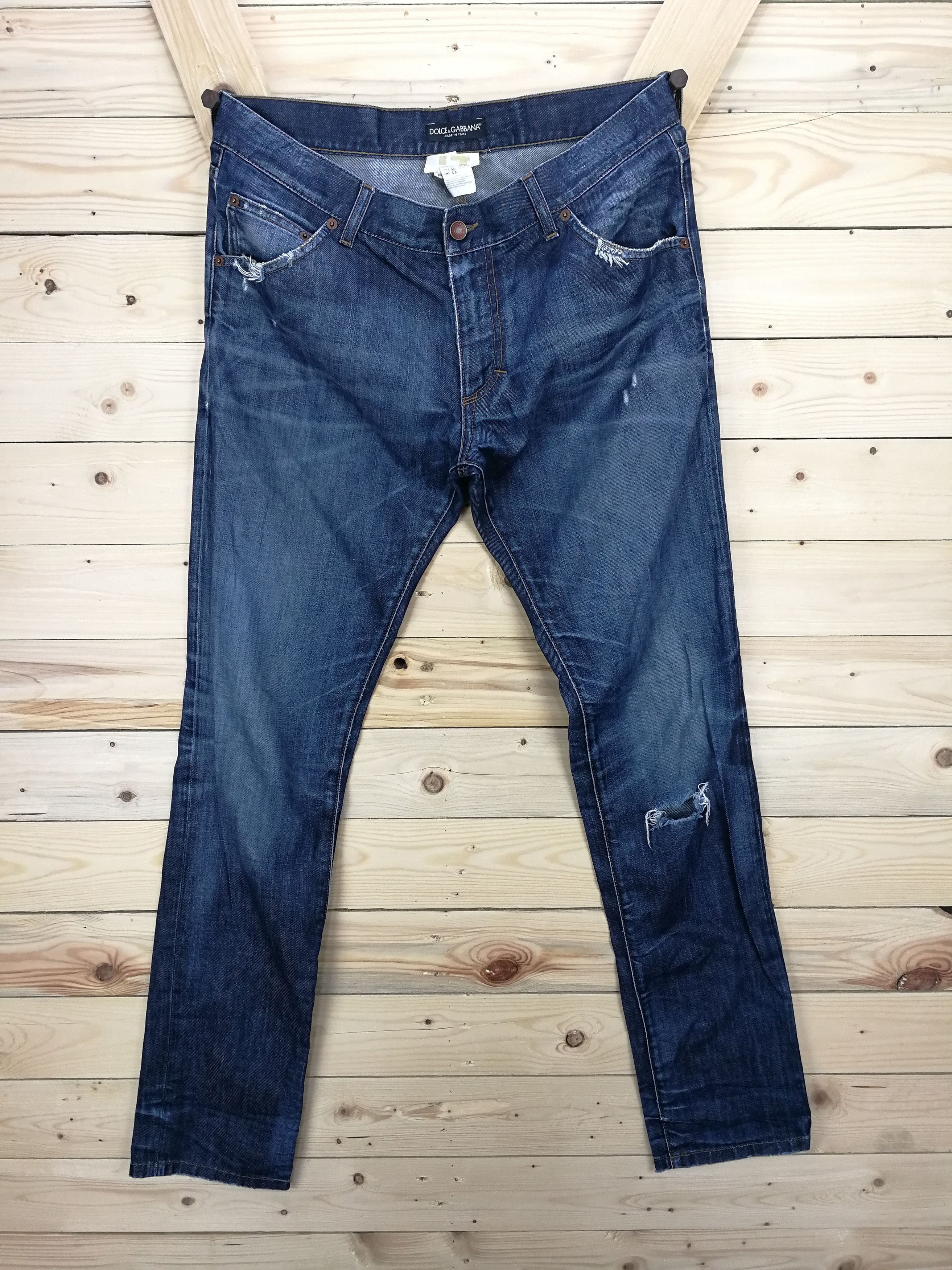Dolce & Gabbana Dolce & Gabbana Slim Fit Denim Jeans Size US 32 / EU 48 - 5 Thumbnail