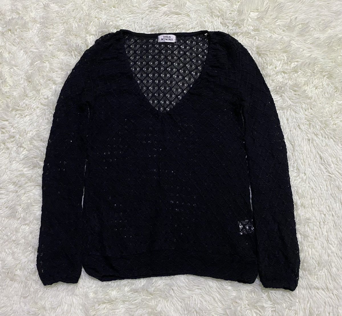Japanese Brand Drea Myminx Crochet Sweater Pullover Size US S / EU 44-46 / 1 - 1 Thumbnail