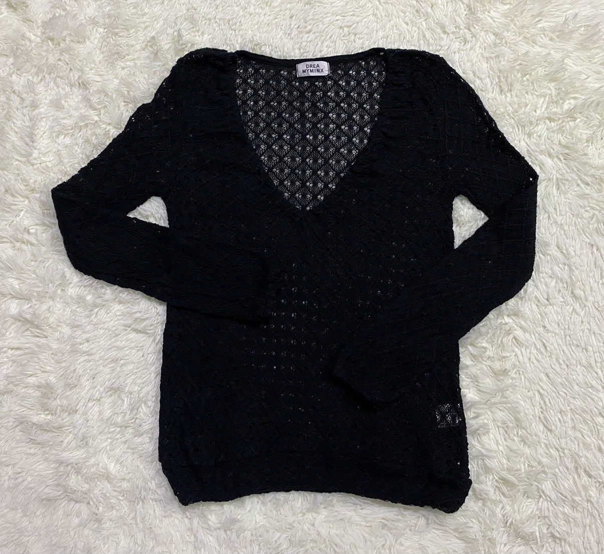 Japanese Brand Drea Myminx Crochet Sweater Pullover Size US S / EU 44-46 / 1 - 4 Thumbnail