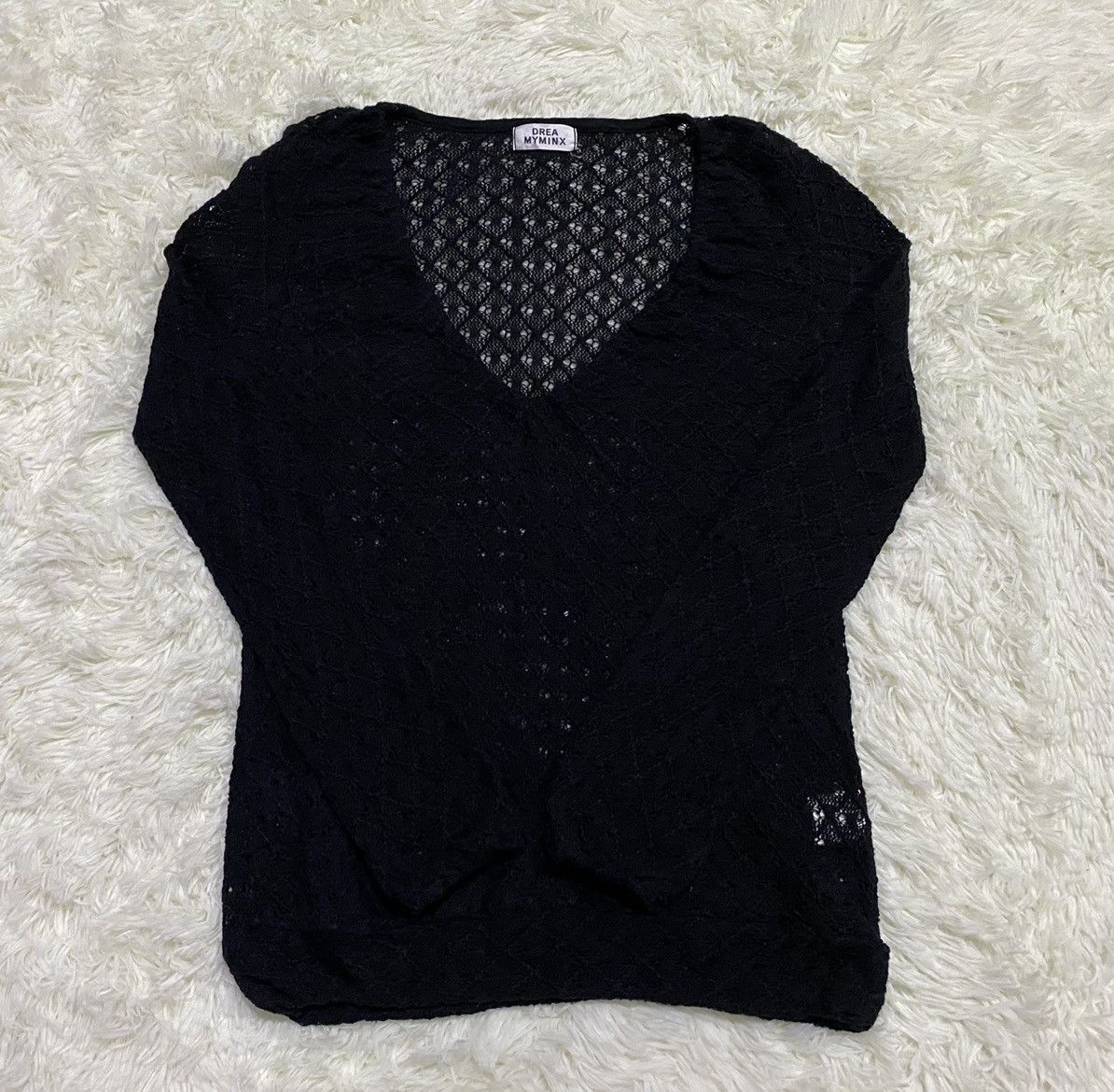 Japanese Brand Drea Myminx Crochet Sweater Pullover Size US S / EU 44-46 / 1 - 2 Thumbnail