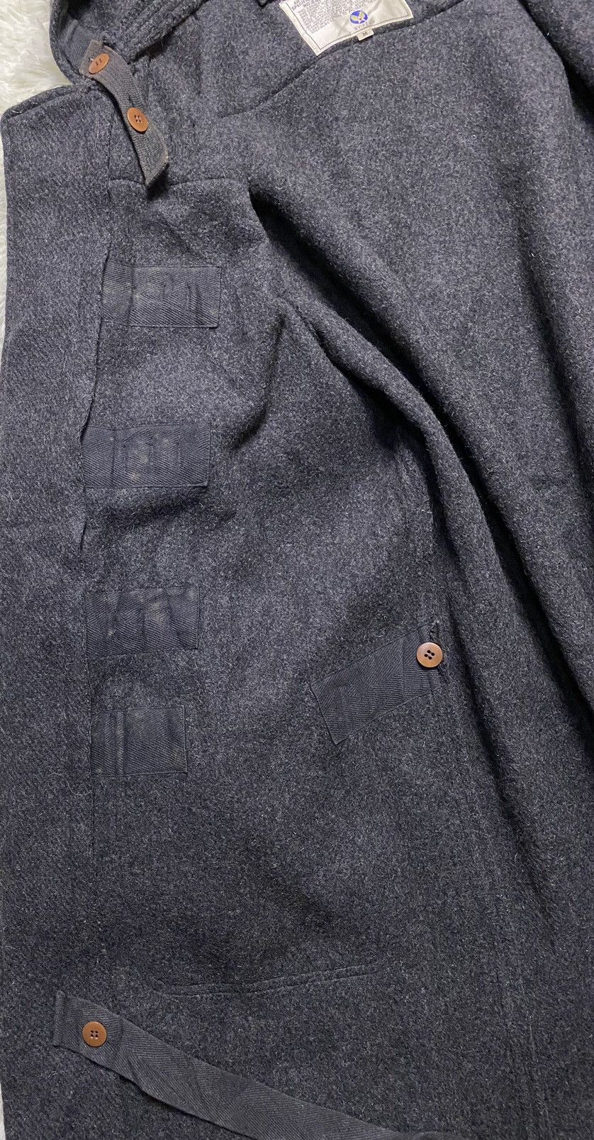 Avirex × Vintage Avirex Flight Garment Grey Wool Hooded Long Duffel Coat Size US M / EU 48-50 / 2 - 20 Thumbnail