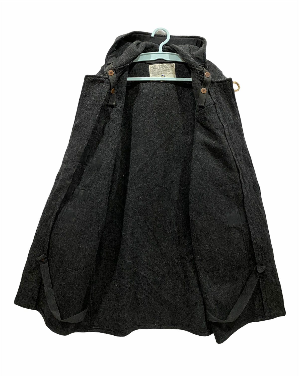 Avirex × Vintage Avirex Flight Garment Grey Wool Hooded Long Duffel Coat Size US M / EU 48-50 / 2 - 14 Thumbnail