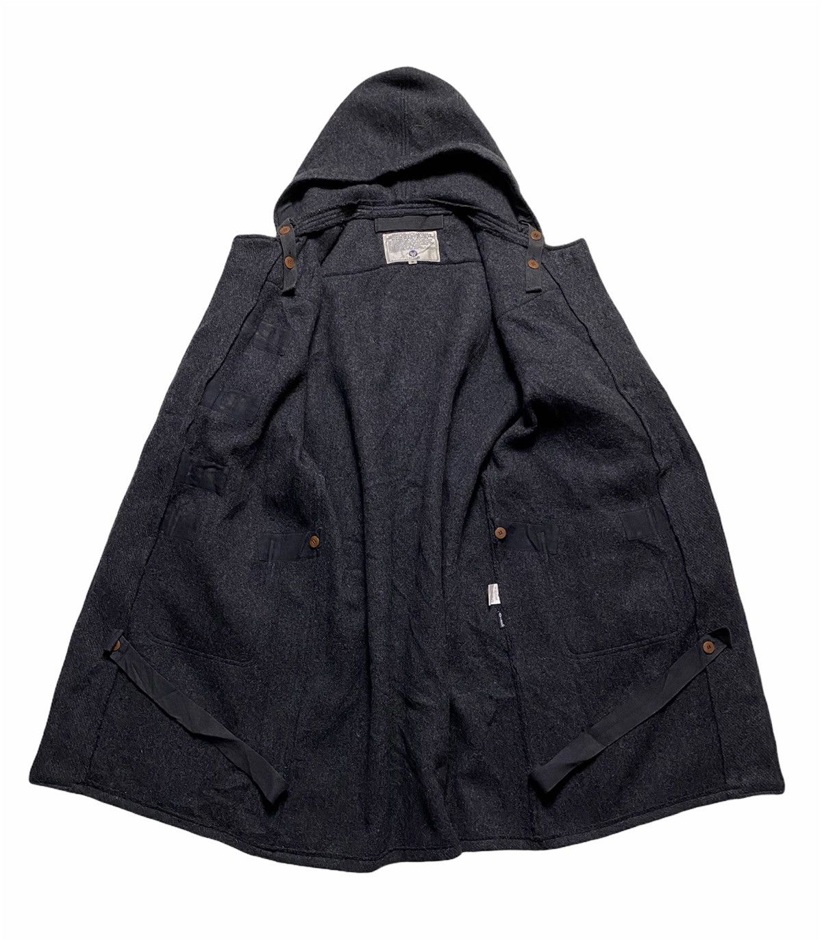 Avirex × Vintage Avirex Flight Garment Grey Wool Hooded Long Duffel Coat Size US M / EU 48-50 / 2 - 15 Thumbnail