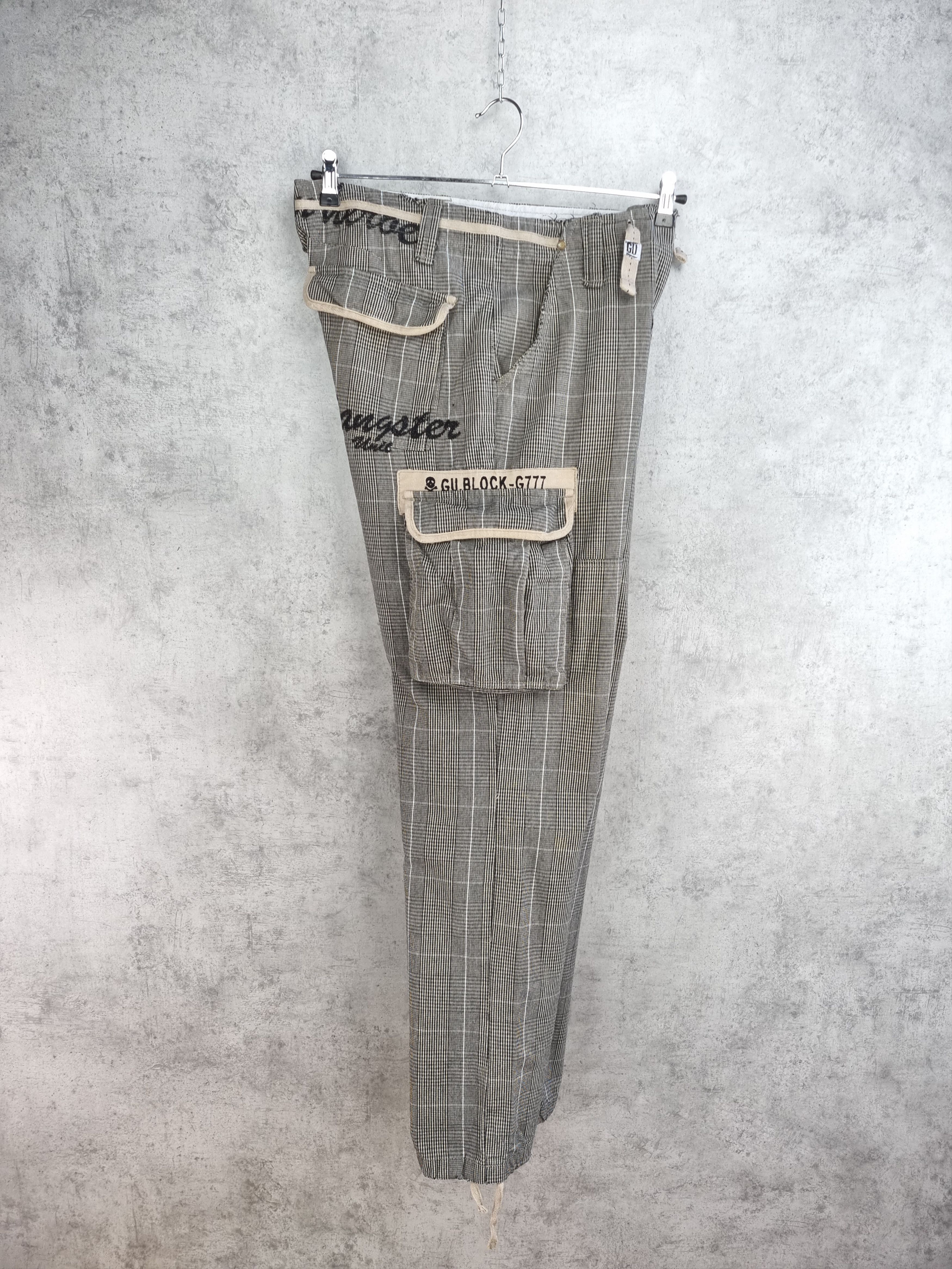 Japanese Brand × Seditionaries Rare Gangster Unit Plaid Cargo Vintage Pants Size US 32 / EU 48 - 4 Thumbnail