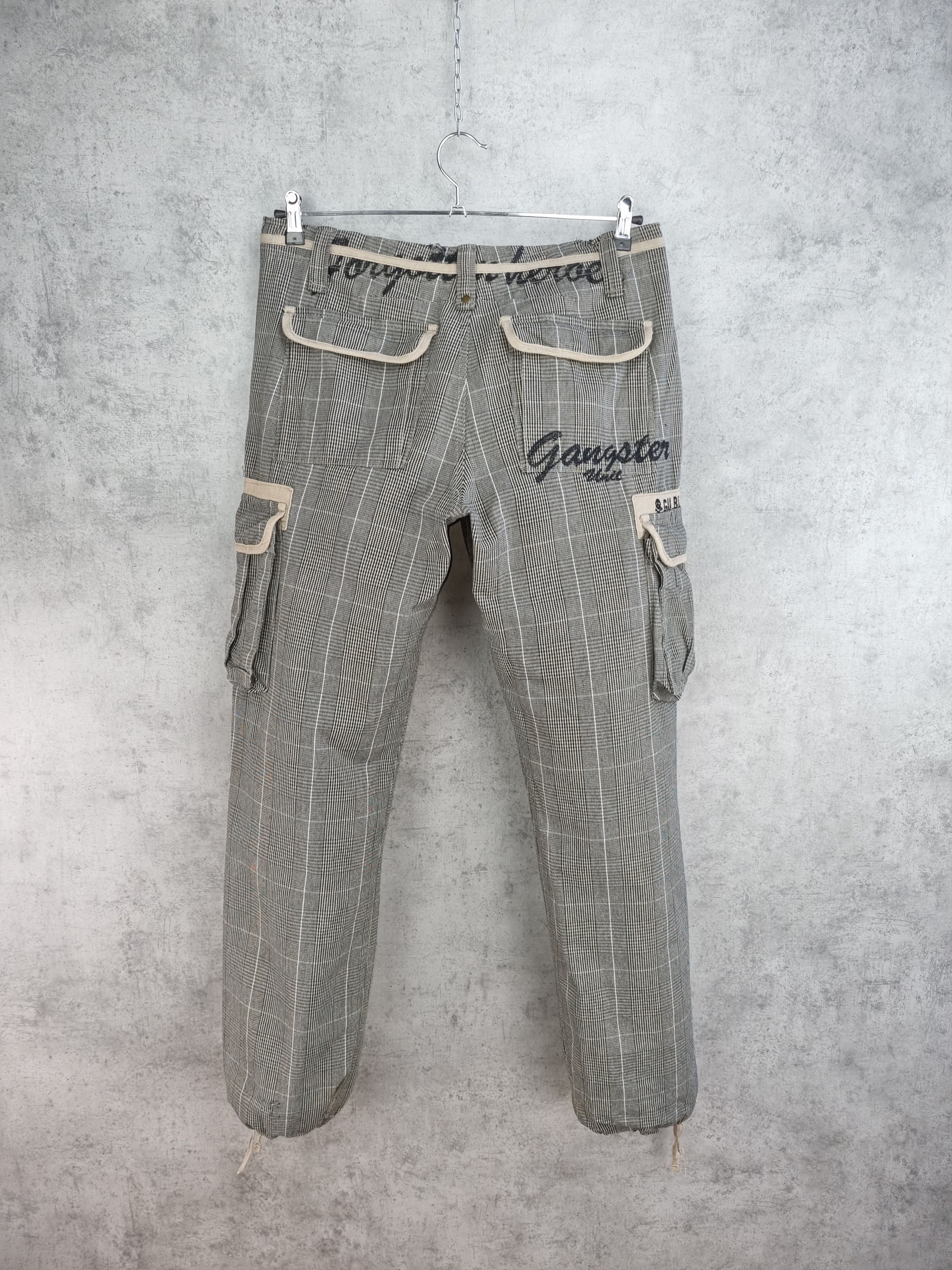 Japanese Brand × Seditionaries Rare Gangster Unit Plaid Cargo Vintage Pants Size US 32 / EU 48 - 1 Thumbnail