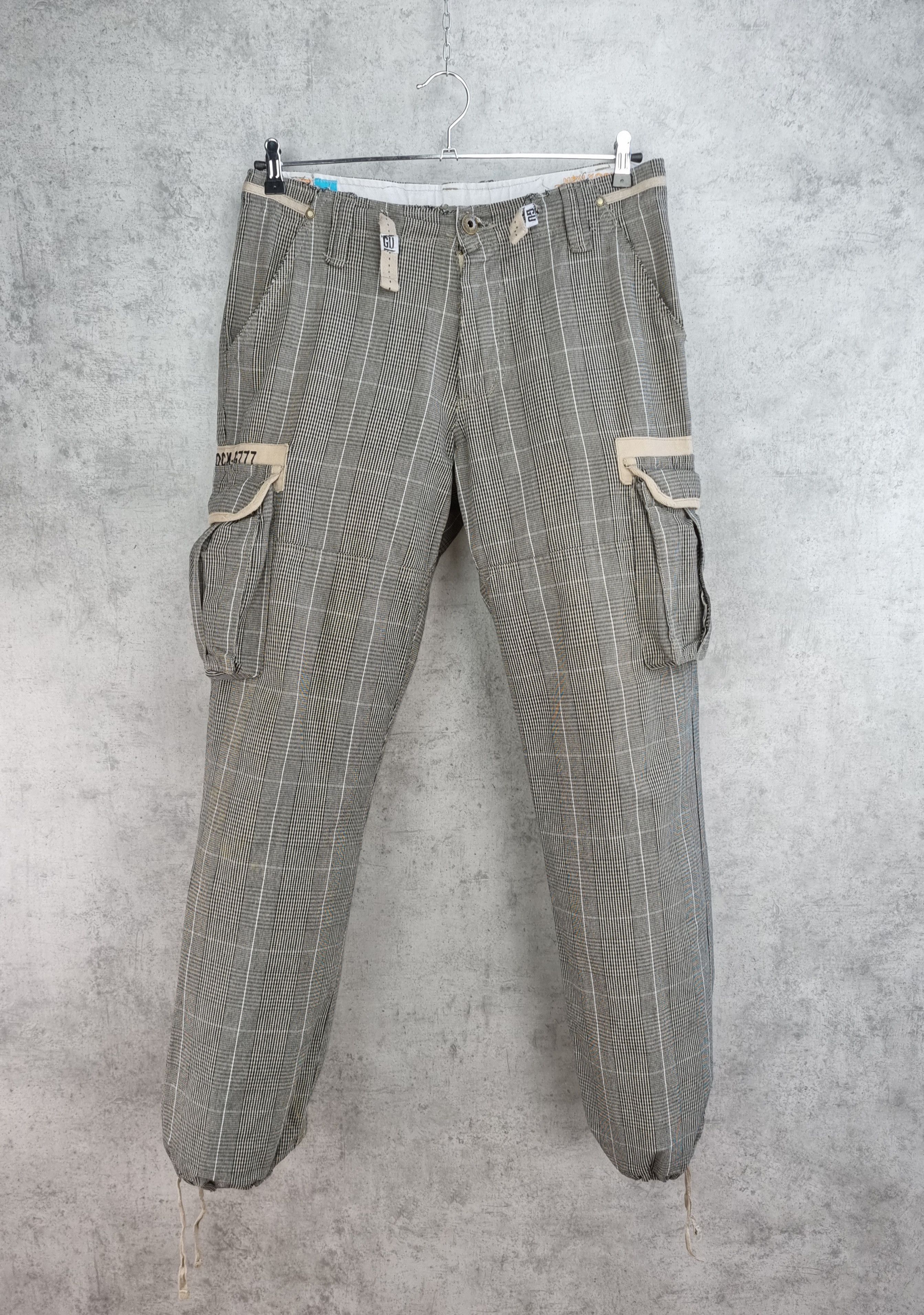 Japanese Brand × Seditionaries Rare Gangster Unit Plaid Cargo Vintage Pants Size US 32 / EU 48 - 19 Thumbnail