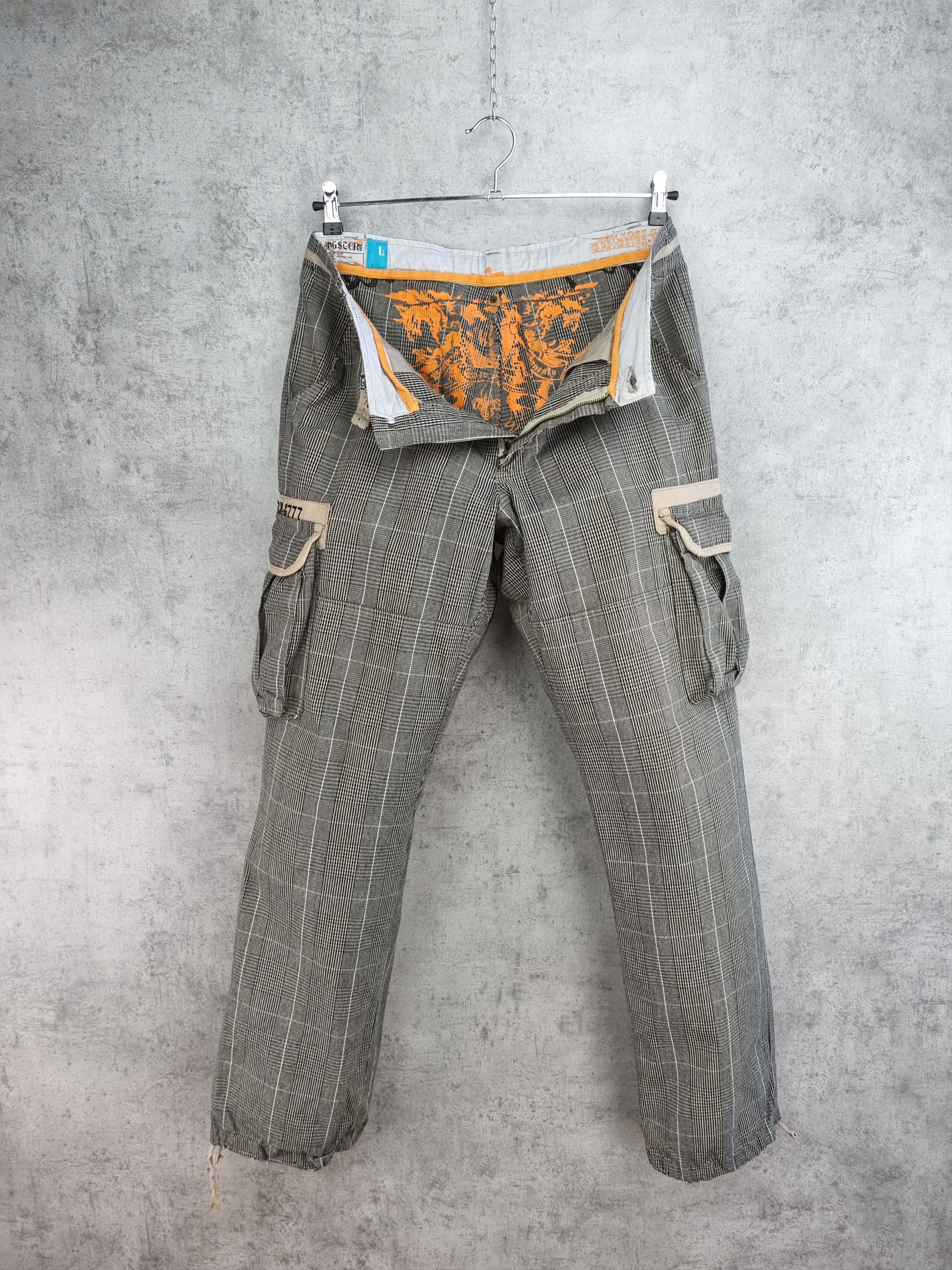 Japanese Brand × Seditionaries Rare Gangster Unit Plaid Cargo Vintage Pants Size US 32 / EU 48 - 6 Thumbnail