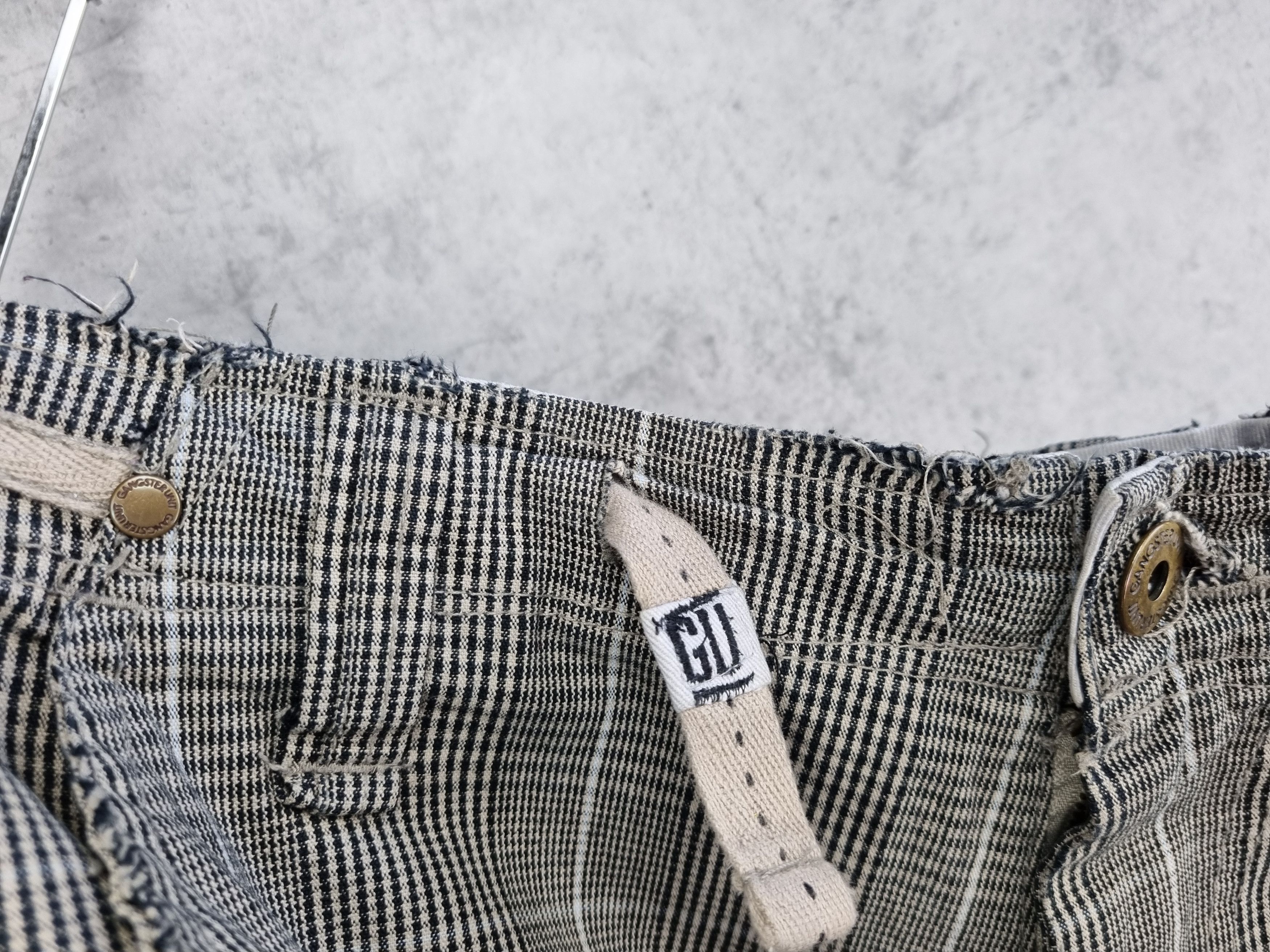 Japanese Brand × Seditionaries Rare Gangster Unit Plaid Cargo Vintage Pants Size US 32 / EU 48 - 12 Thumbnail