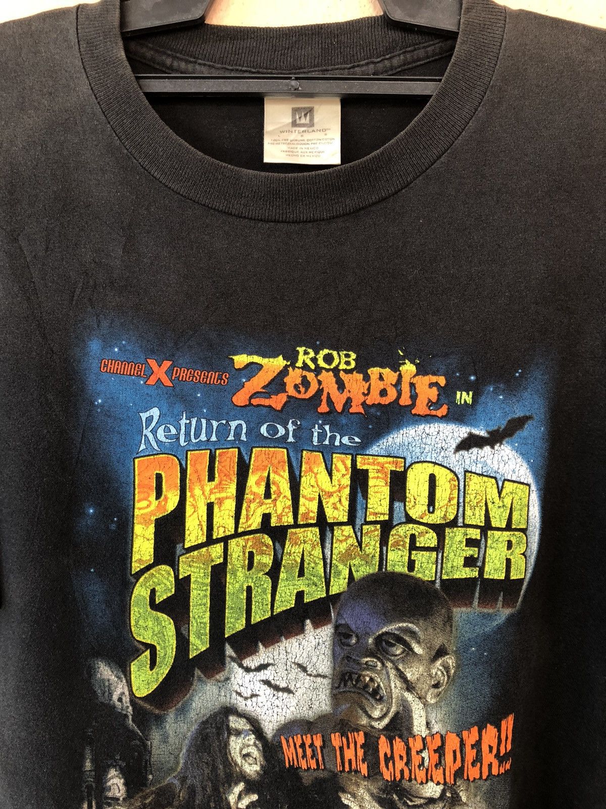 Band Tees Vintage ROB ZOMBIE Phamtom Stranger Rare Tee Size US L / EU 52-54 / 3 - 4 Thumbnail