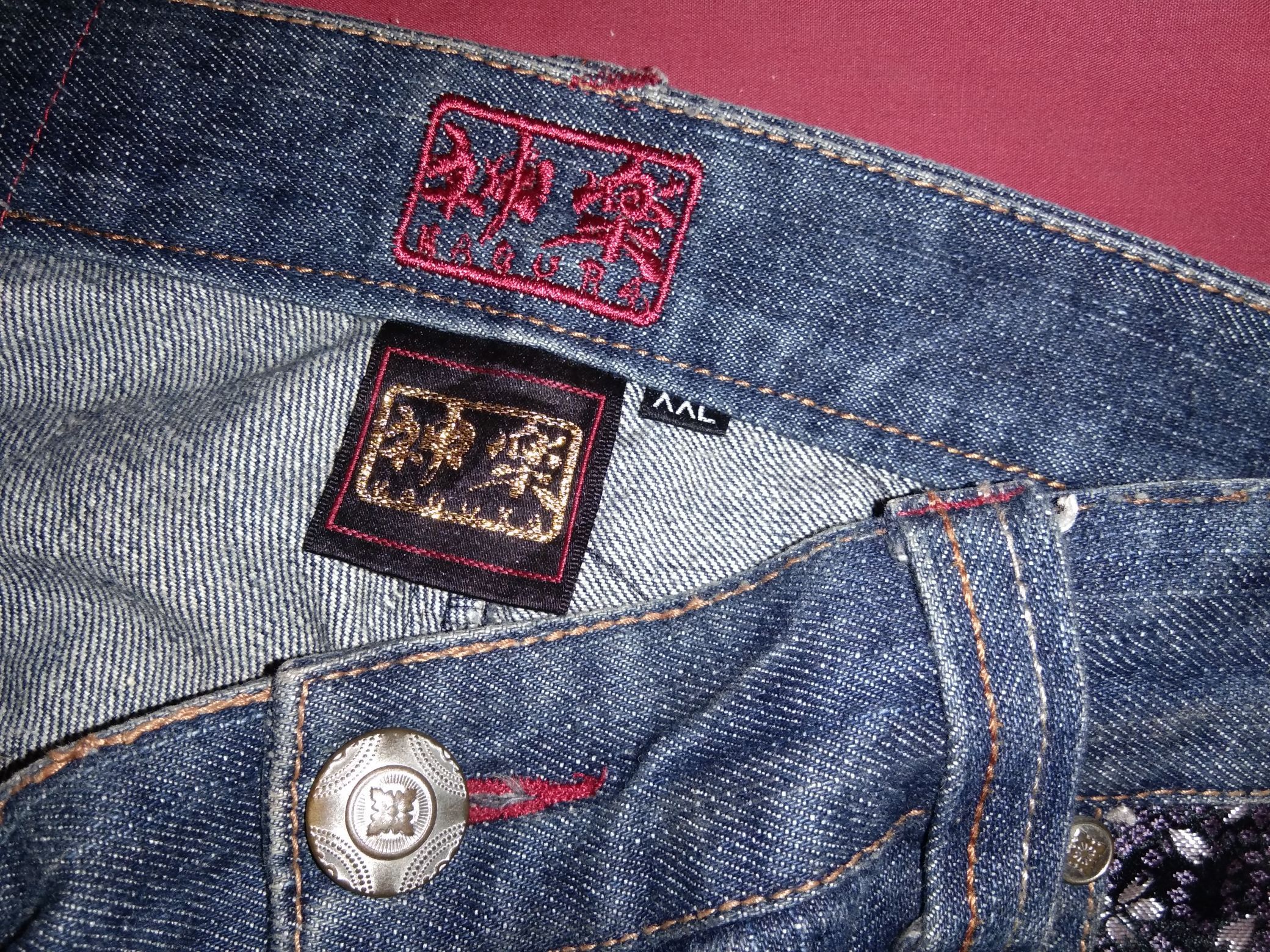 Japanese Brand Japanese Sukajan Floral Sakura Denim Embroidered Size US 36 / EU 52 - 4 Thumbnail