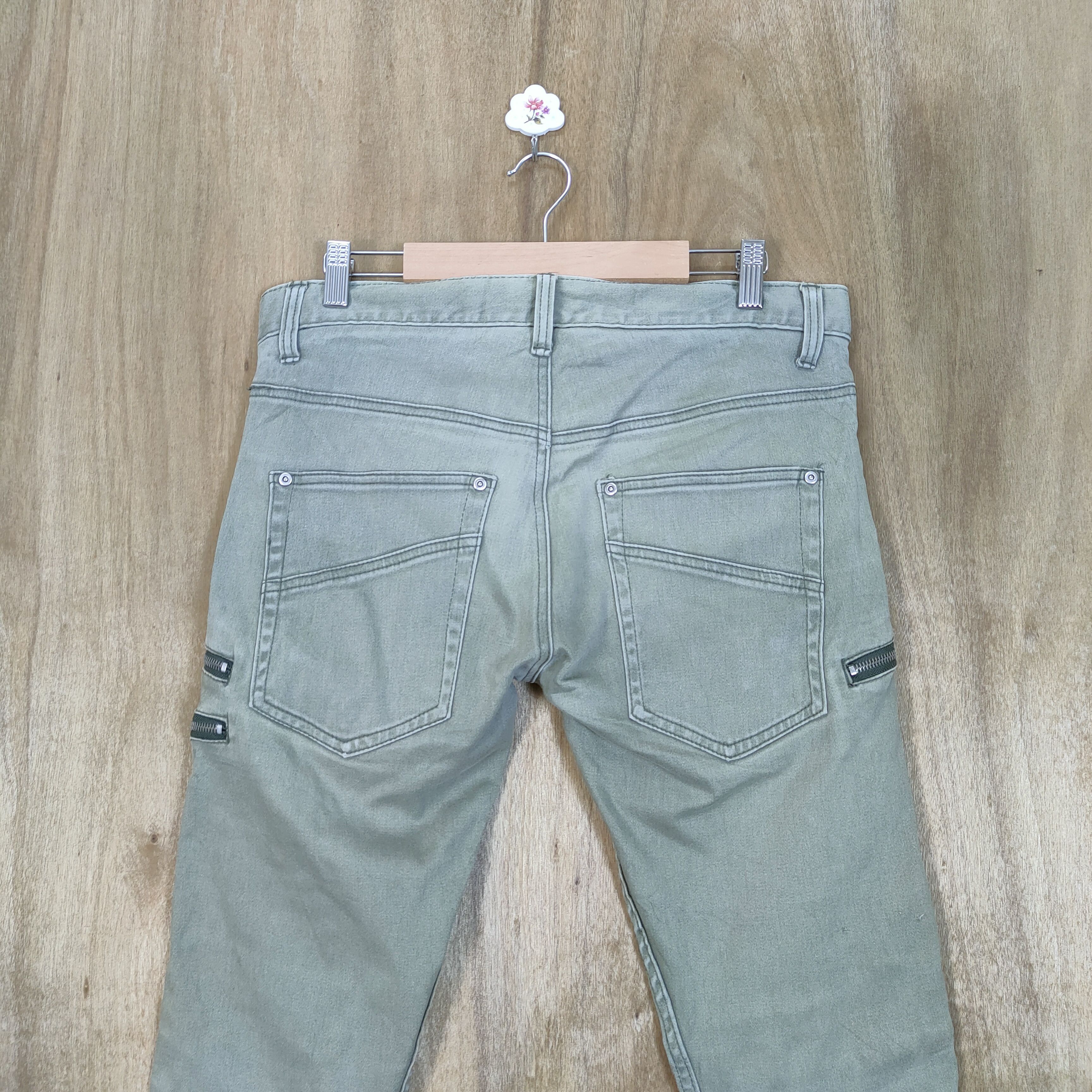 Japanese Brand MENZ STYLE FADED CARGO PANTS Size US 32 / EU 48 - 8 Thumbnail