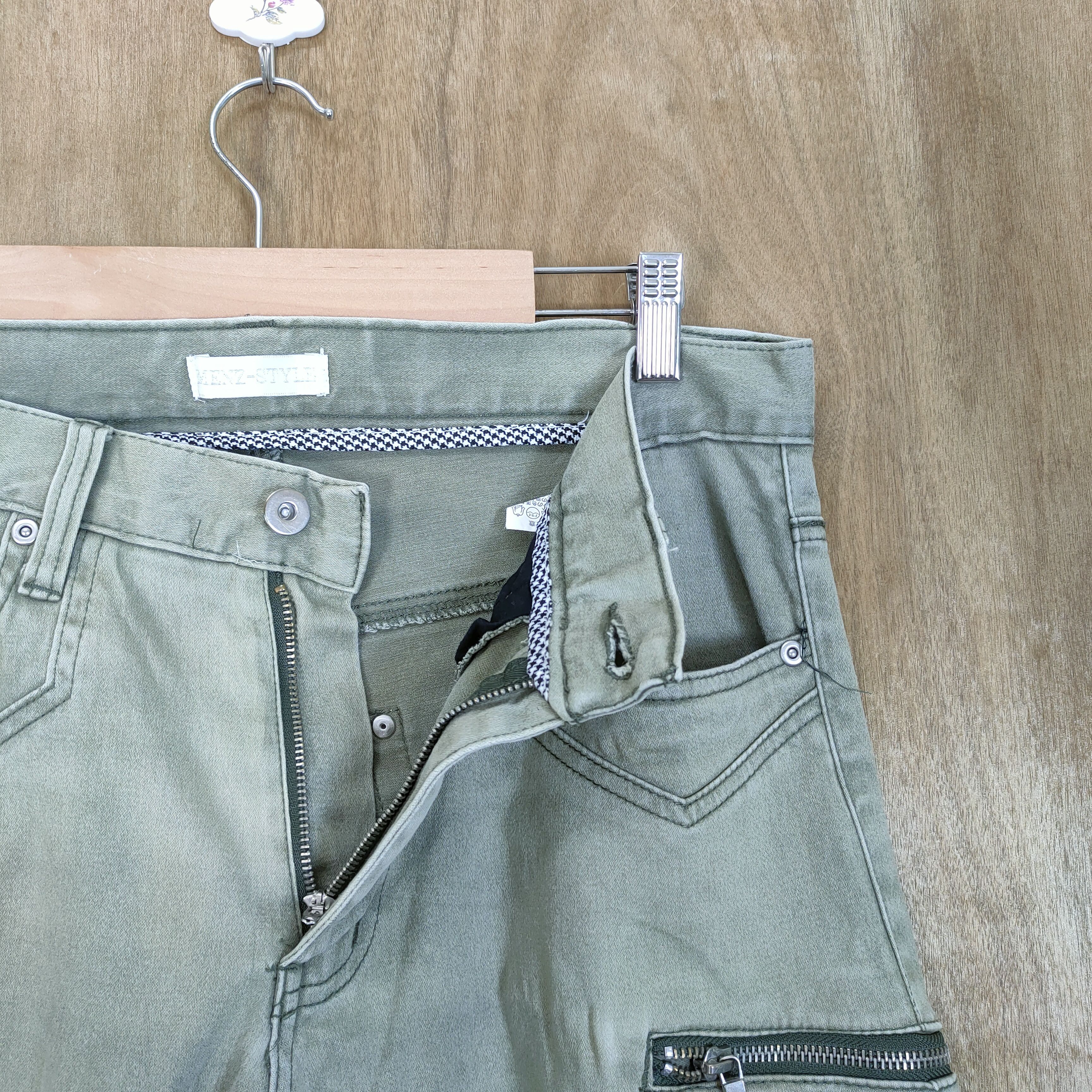 Japanese Brand MENZ STYLE FADED CARGO PANTS Size US 32 / EU 48 - 10 Thumbnail