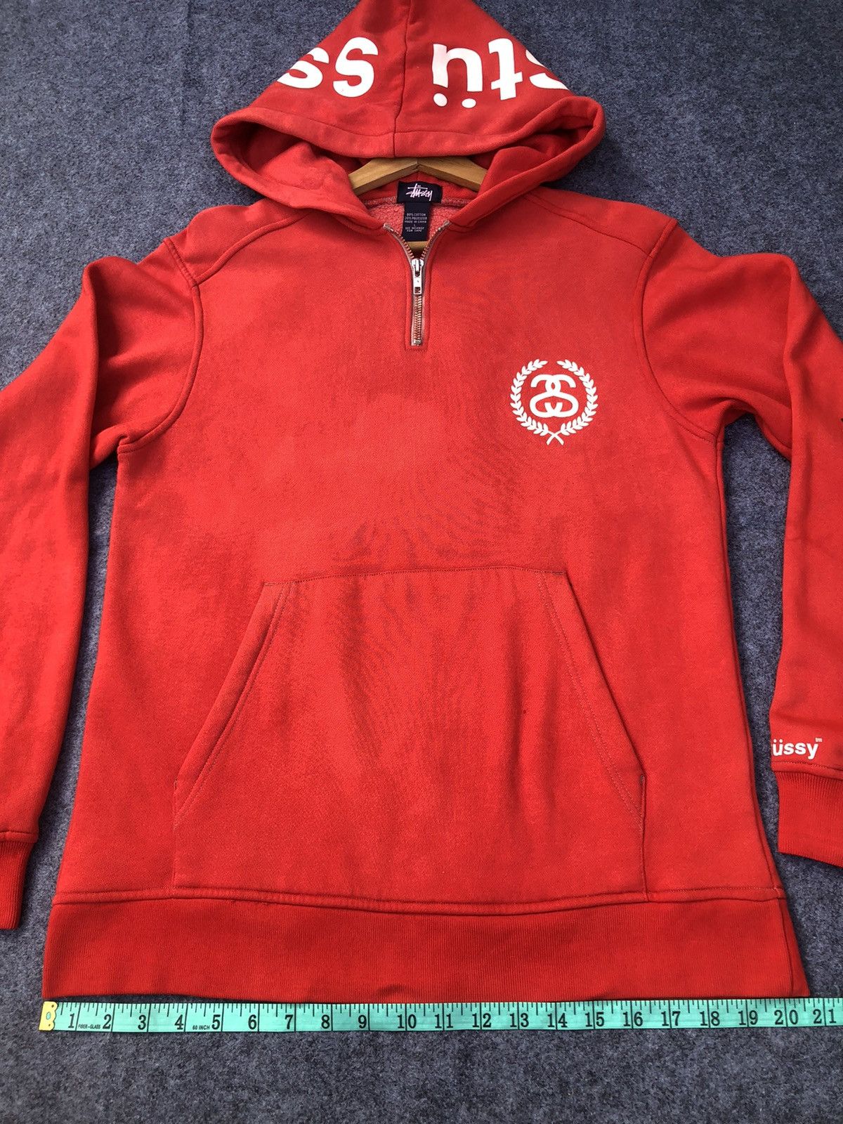 Stussy RARE🔥Vintage Stussy Hoodie Sweatshirt Size US L / EU 52-54 / 3 - 17 Thumbnail