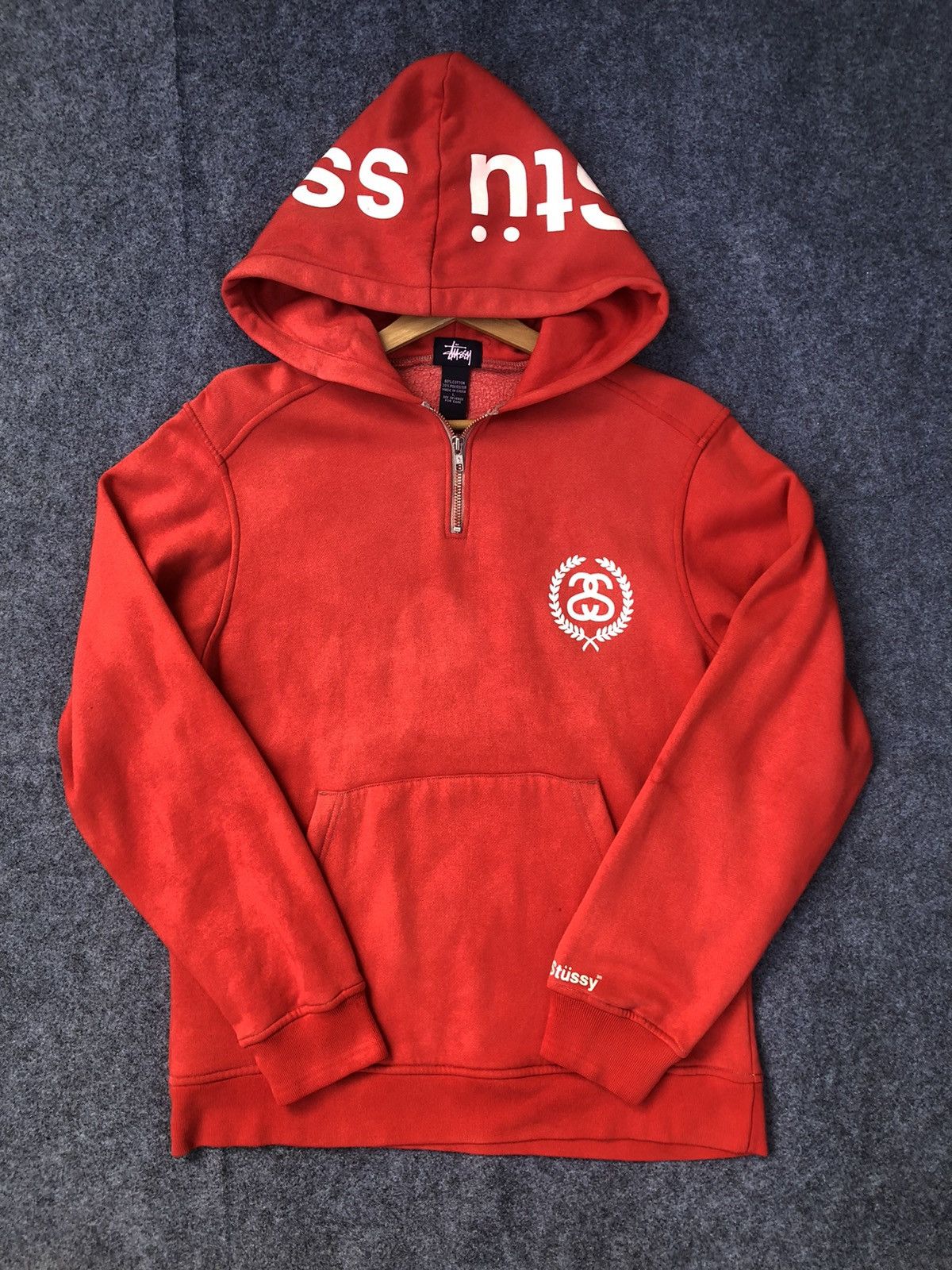 Stussy RARE🔥Vintage Stussy Hoodie Sweatshirt Size US L / EU 52-54 / 3 - 1 Thumbnail