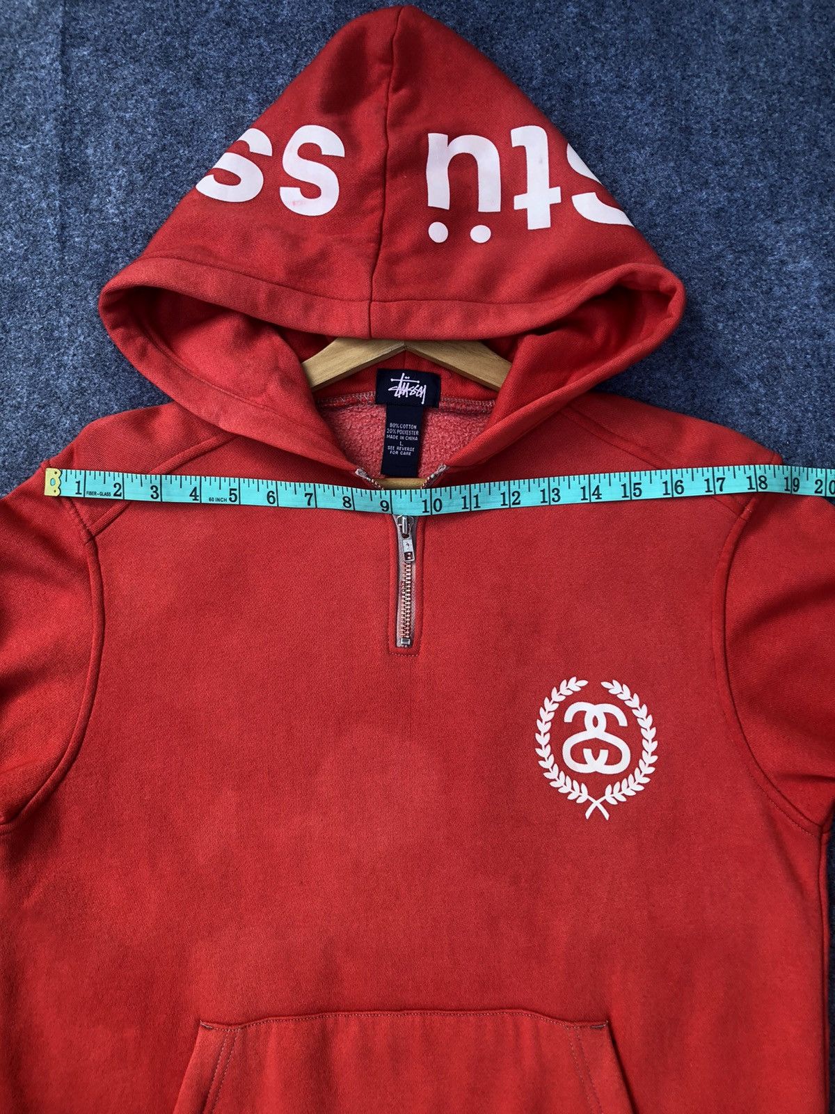 Stussy RARE🔥Vintage Stussy Hoodie Sweatshirt Size US L / EU 52-54 / 3 - 16 Thumbnail