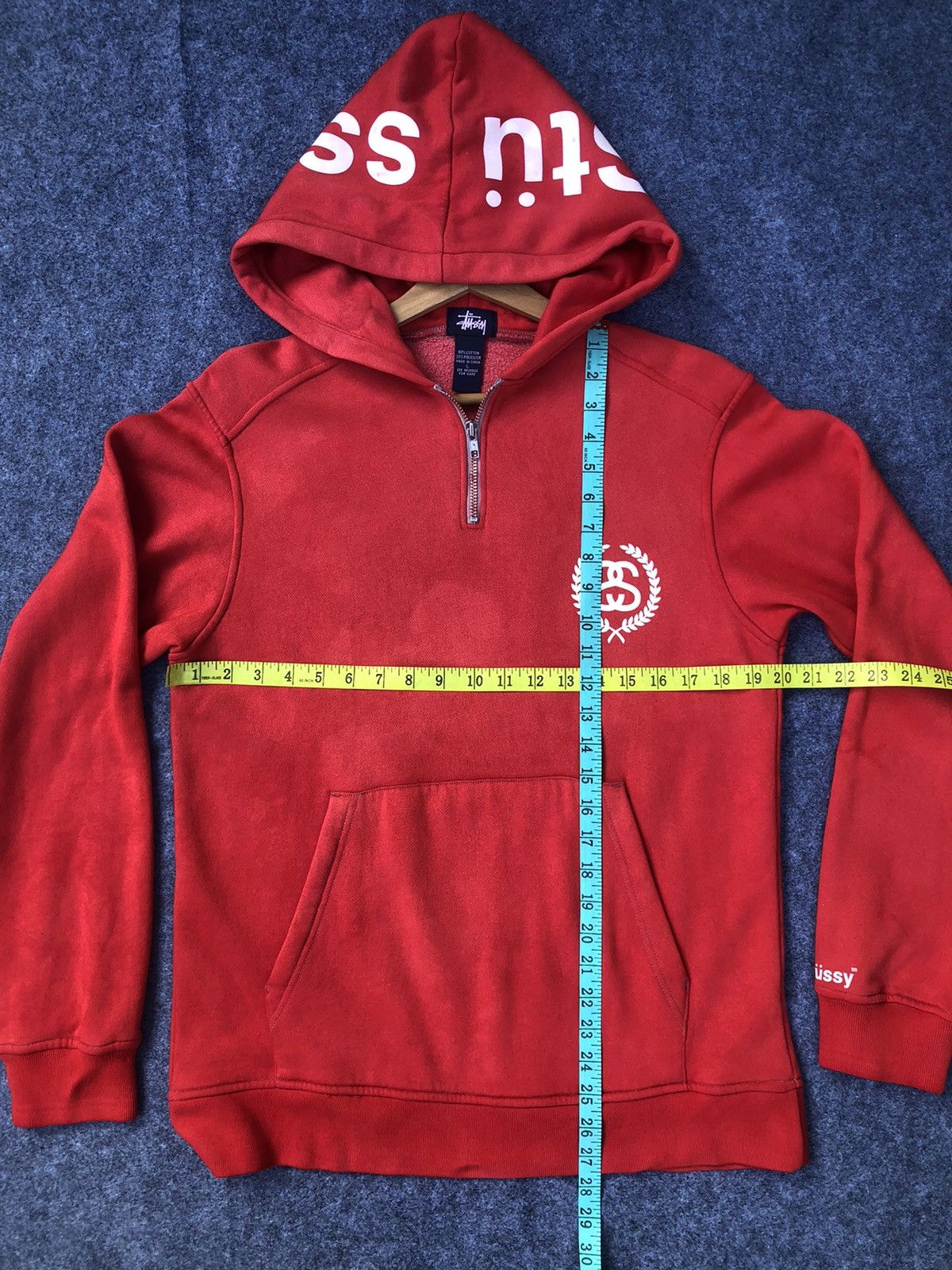 Stussy RARE🔥Vintage Stussy Hoodie Sweatshirt Size US L / EU 52-54 / 3 - 15 Thumbnail