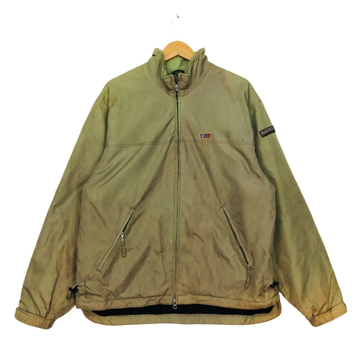 Napapijri Vtg NAPAPIJRI Geographic Zip Up Jacket Expedition Experience Grailed